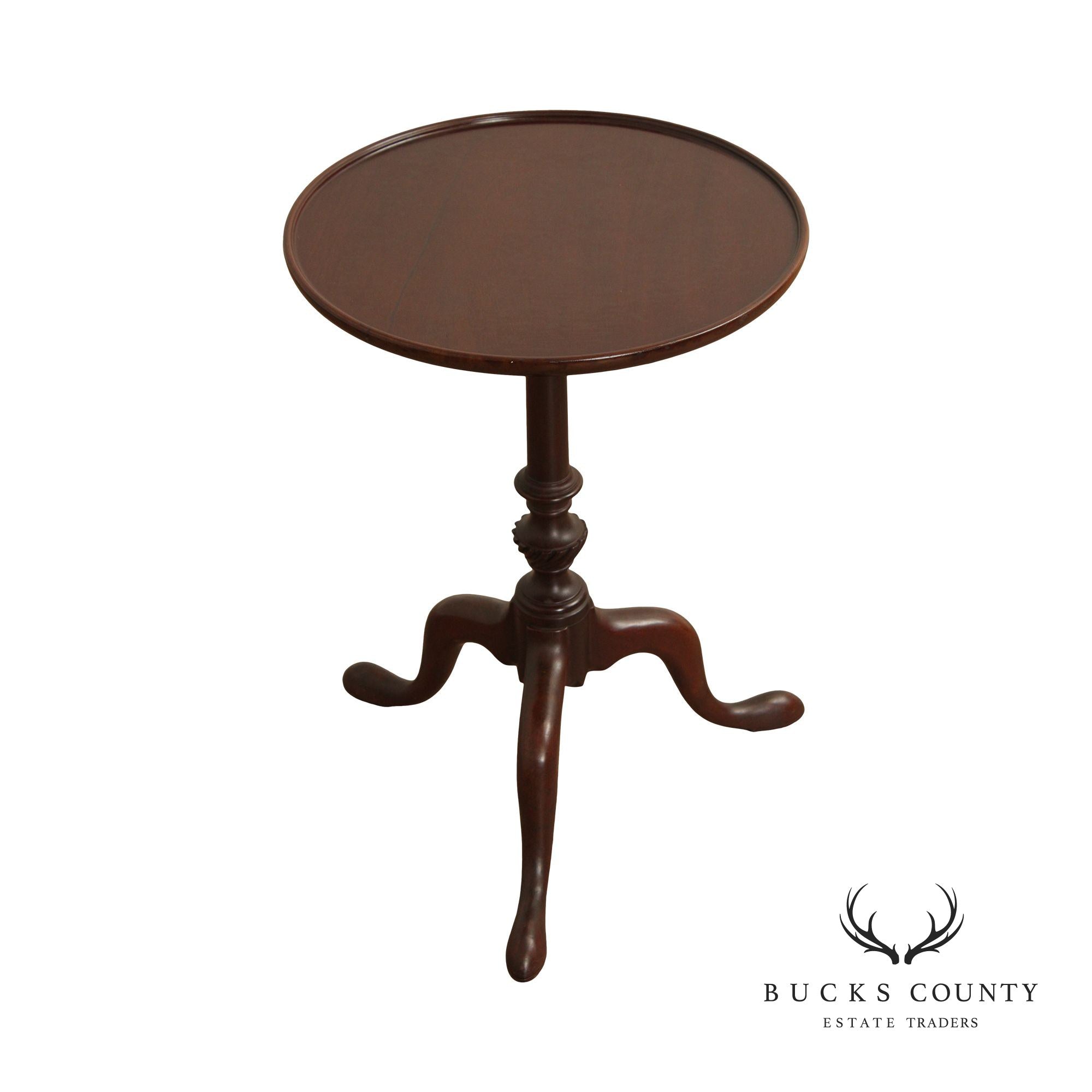 Kittinger Historic Newport Georgian Style Mahogany Round Mahogany Drinks Side Table