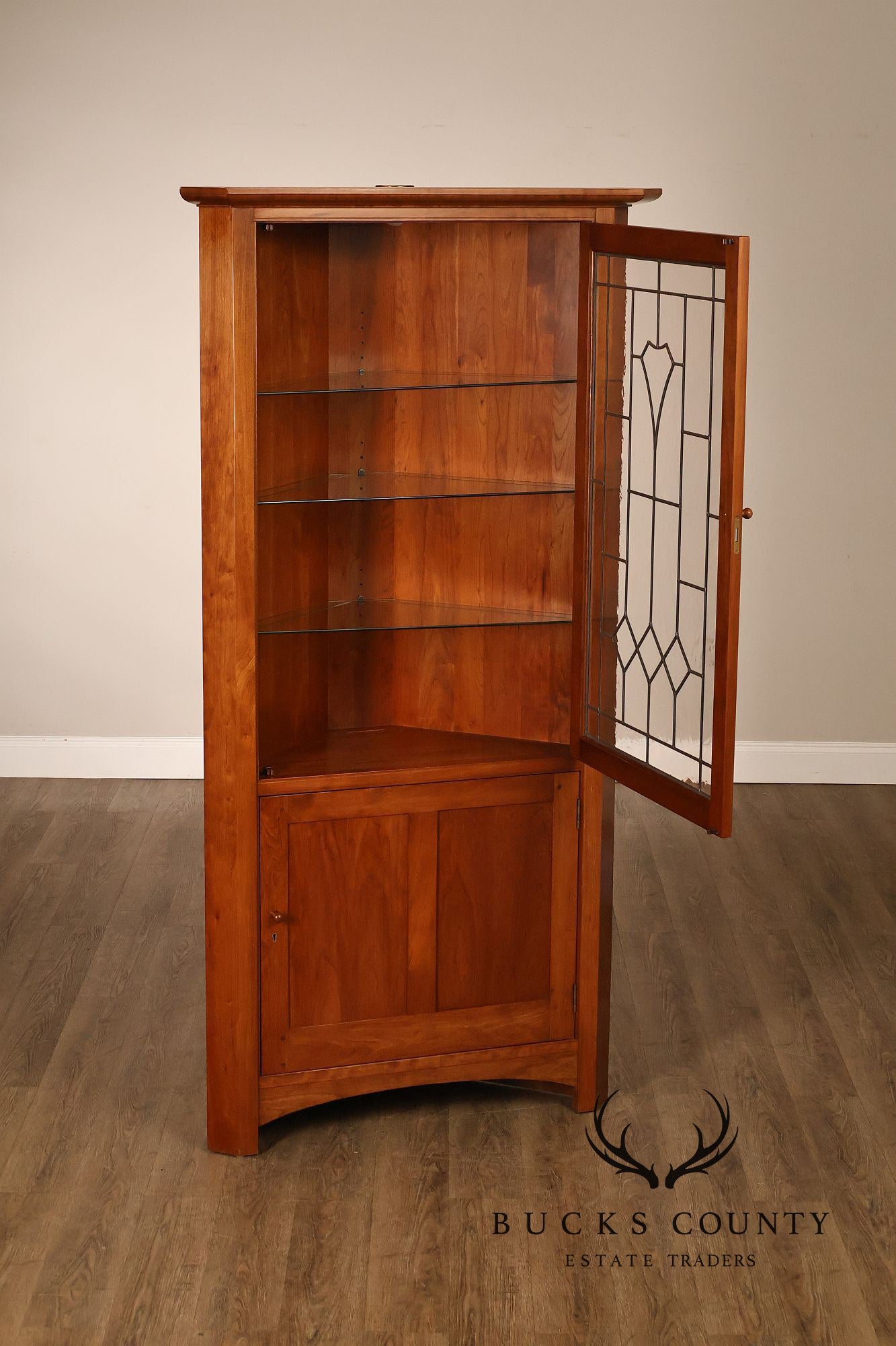 Stickley Mission Collection Cherry Corner Cabinet