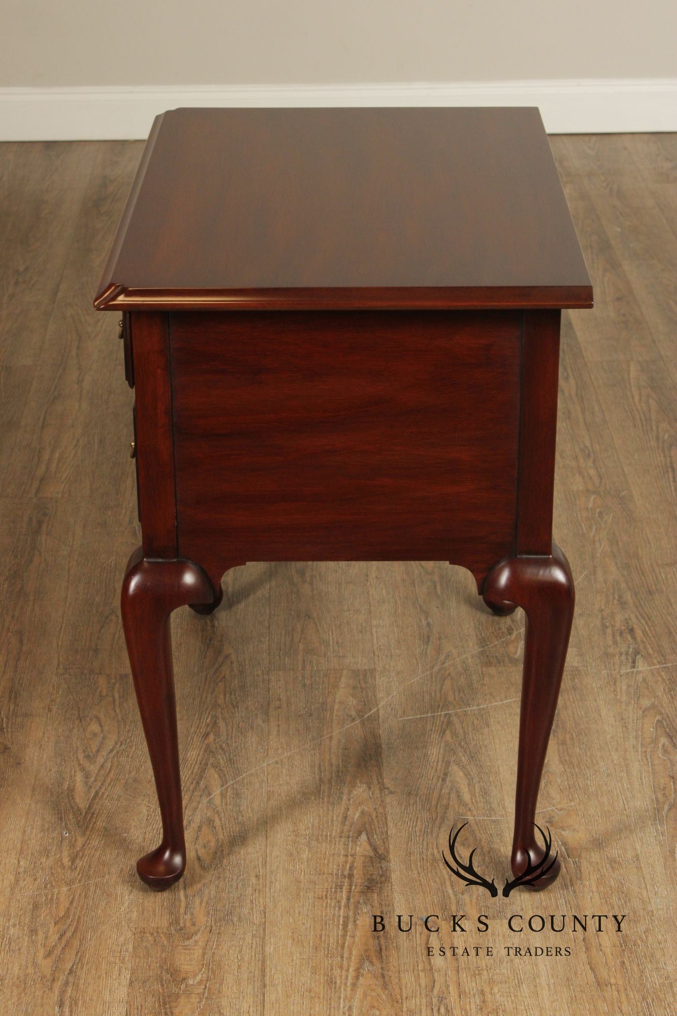 Henkel Harris Queen Anne Style Mahogany Lowboy