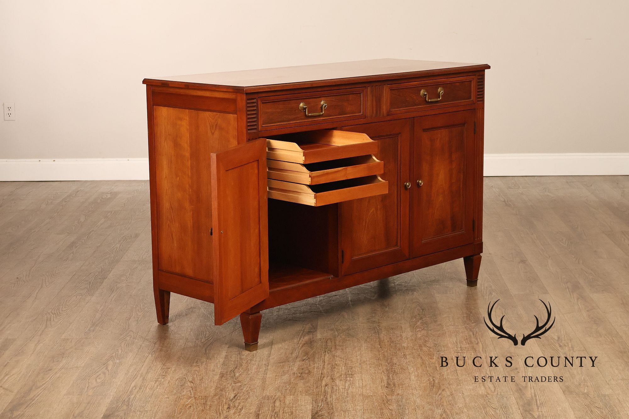 Kindel Directoire Style Vintage Fruitwood Buffet Sideboard