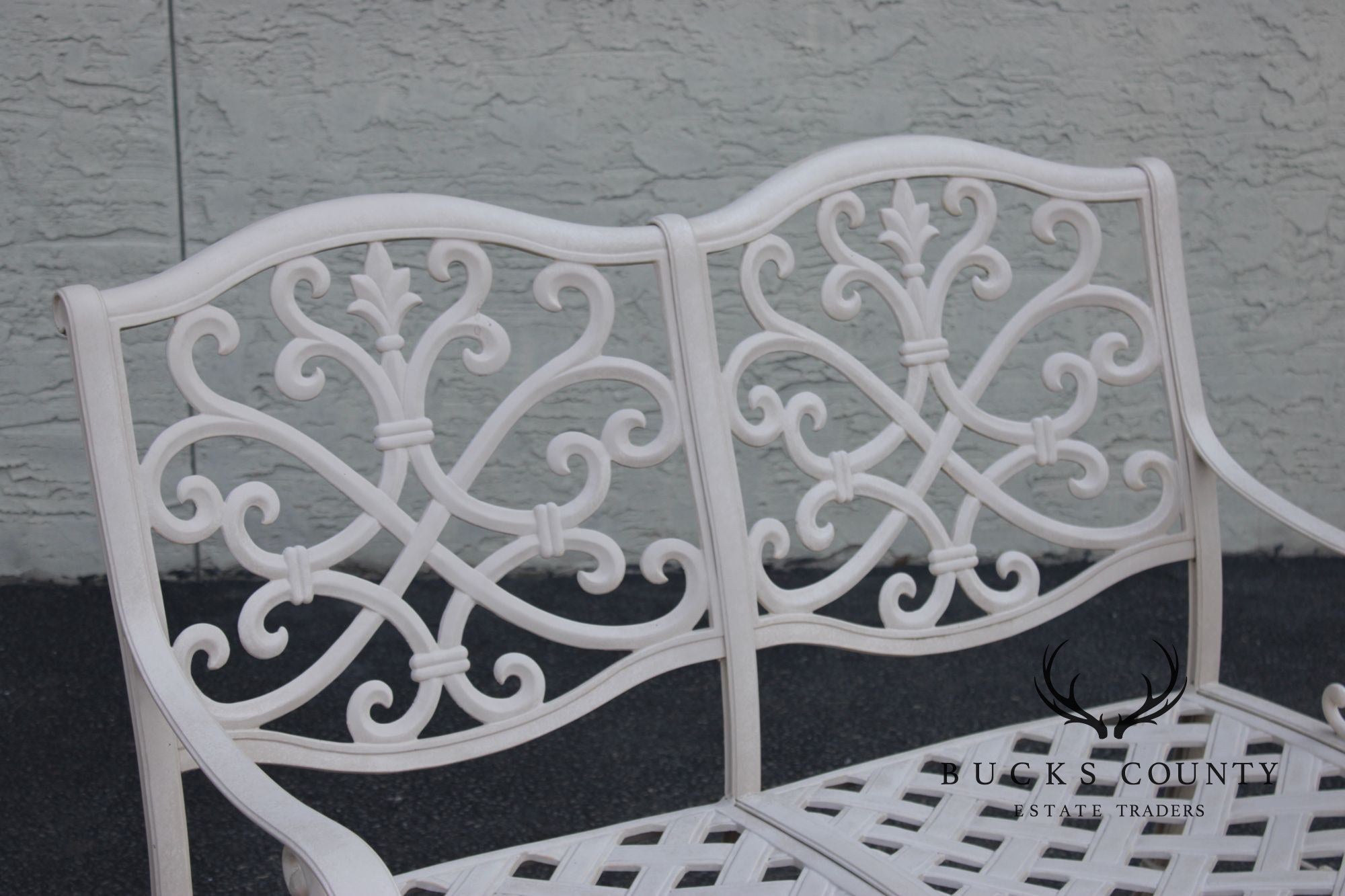 Frontgate Cast Aluminum Outdoor Garden Settee