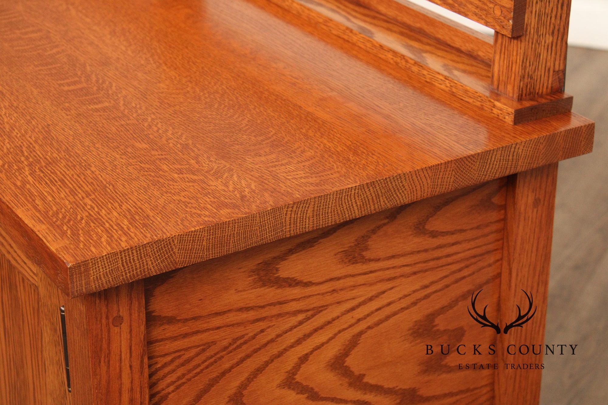 Mission Style Custom Quality Solid Oak Sideboard