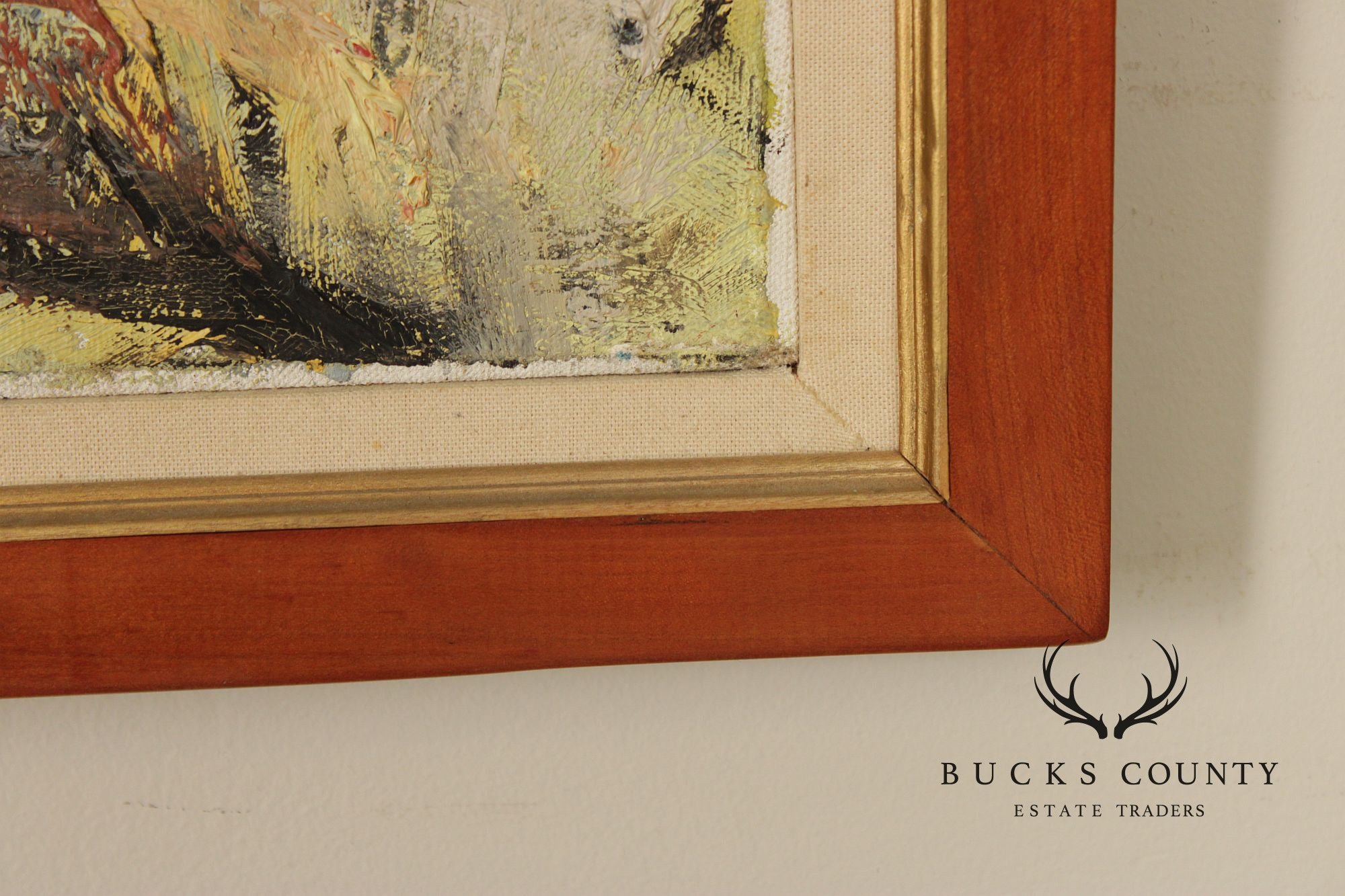 Mid Century Modern Abstract Oil Painting