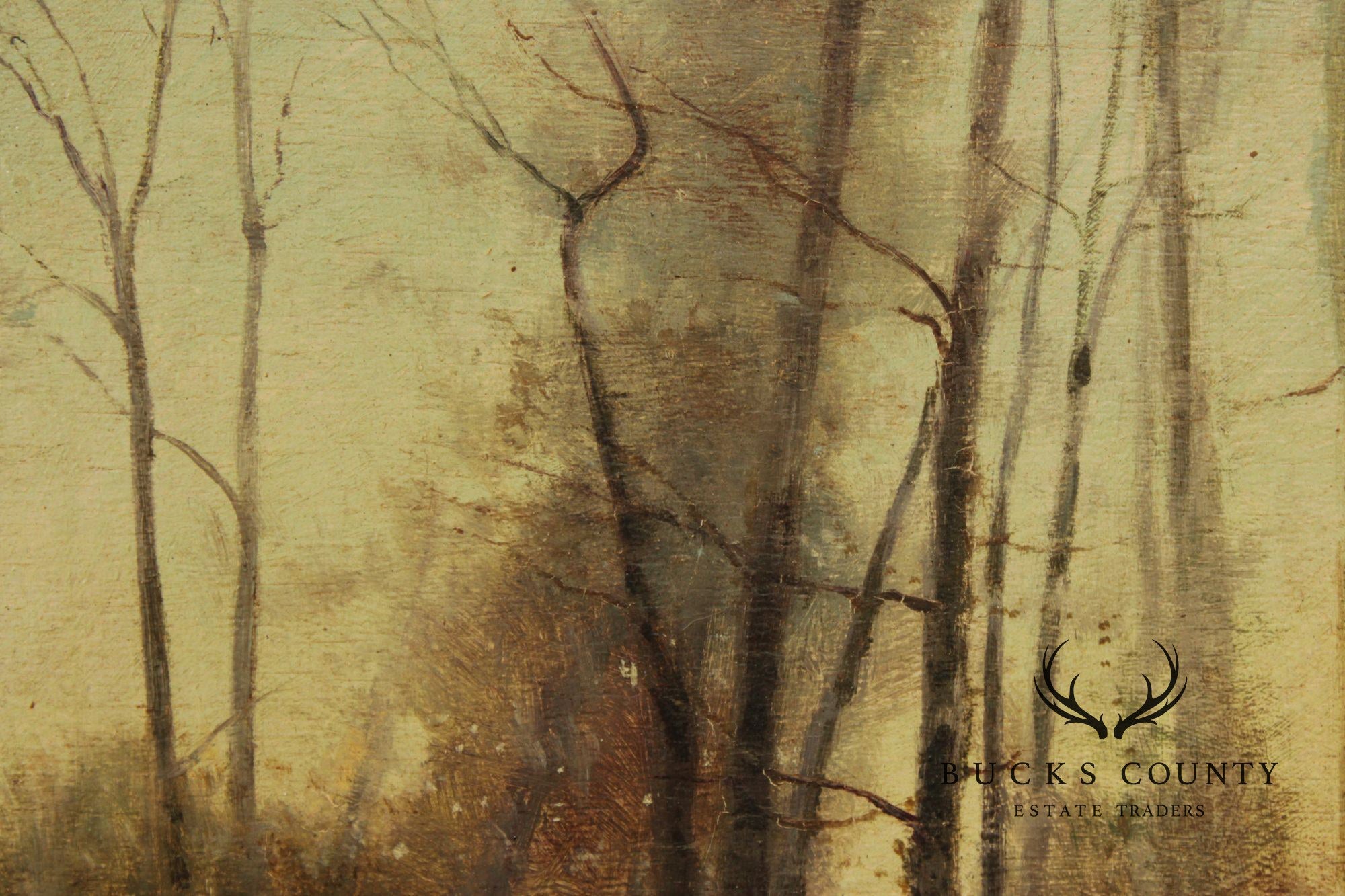 Hugh Berry Scott Oil Painting, Woodland Walk