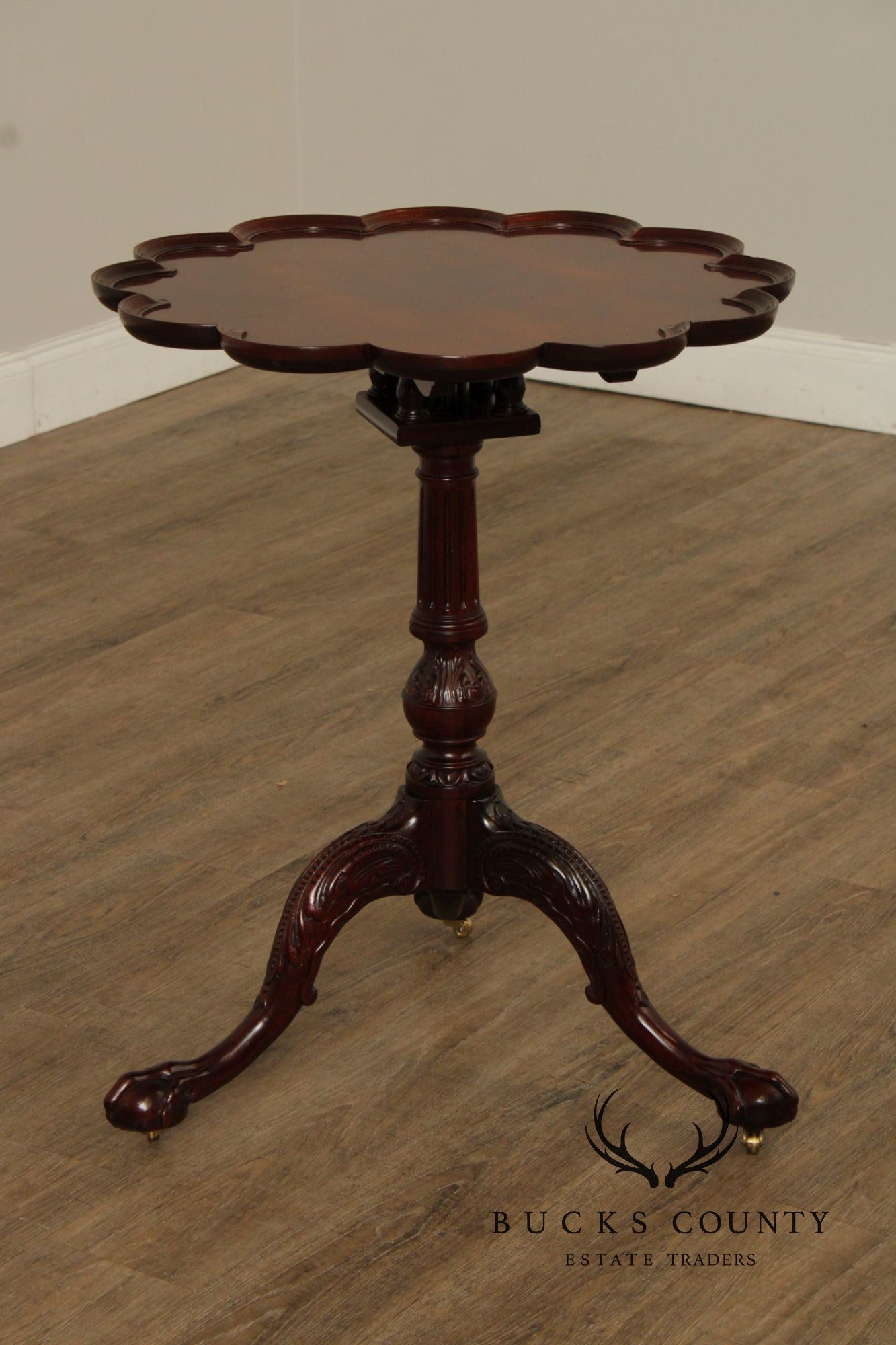 Baker Furniture Georgian Style Tilt Top Mahogany Tea Table