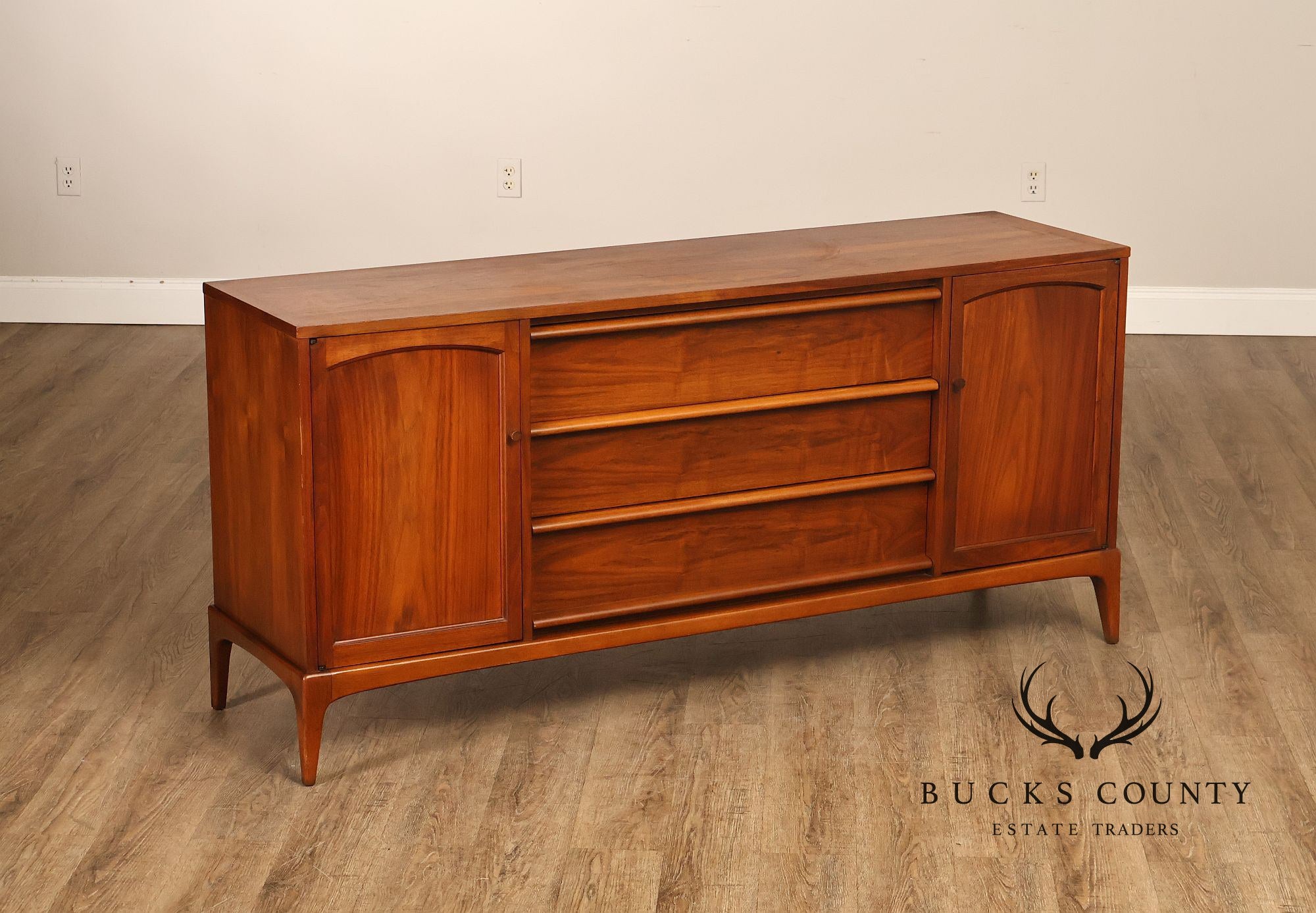 Lane Rhythm Mid Century Walnut Sideboard
