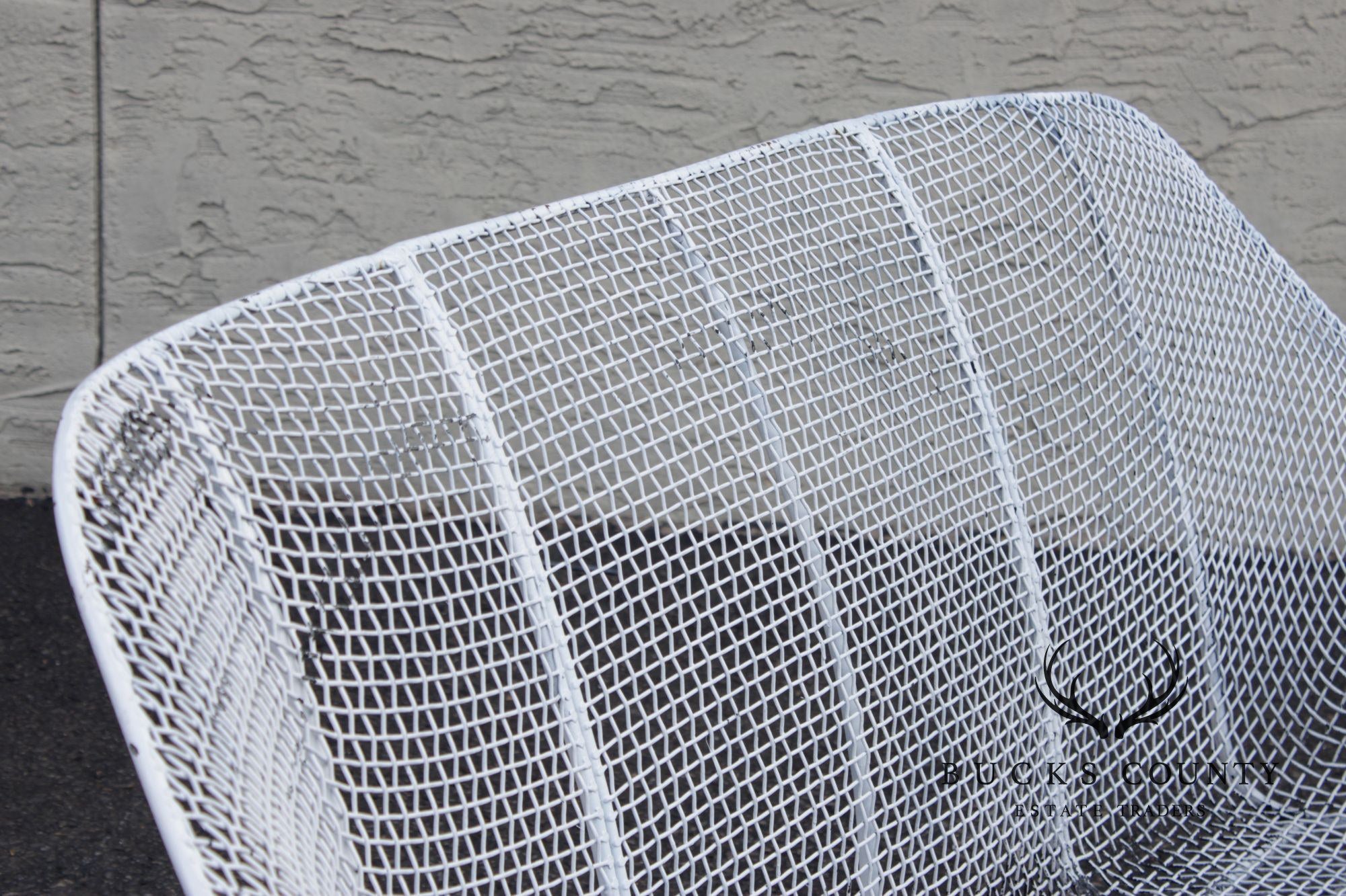 Russell Woodard Mid Century Modern 'Sculptura' Wrought Iron Settee