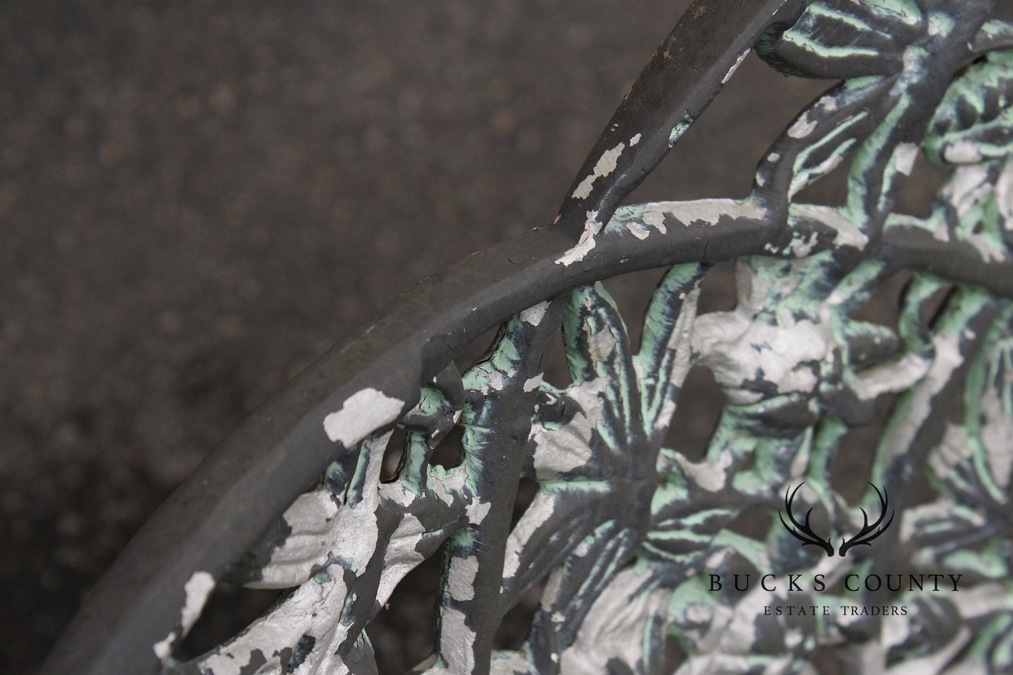 Coalbrookdale Style Vintage Cast Aluminum Garden Settee