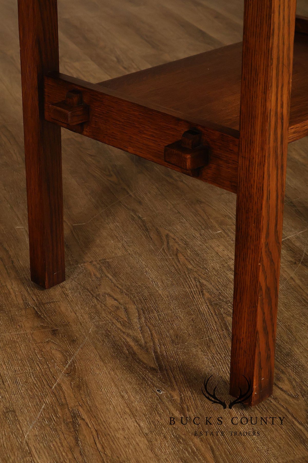 Stickley Mission Collection Tile Top Oak End Table