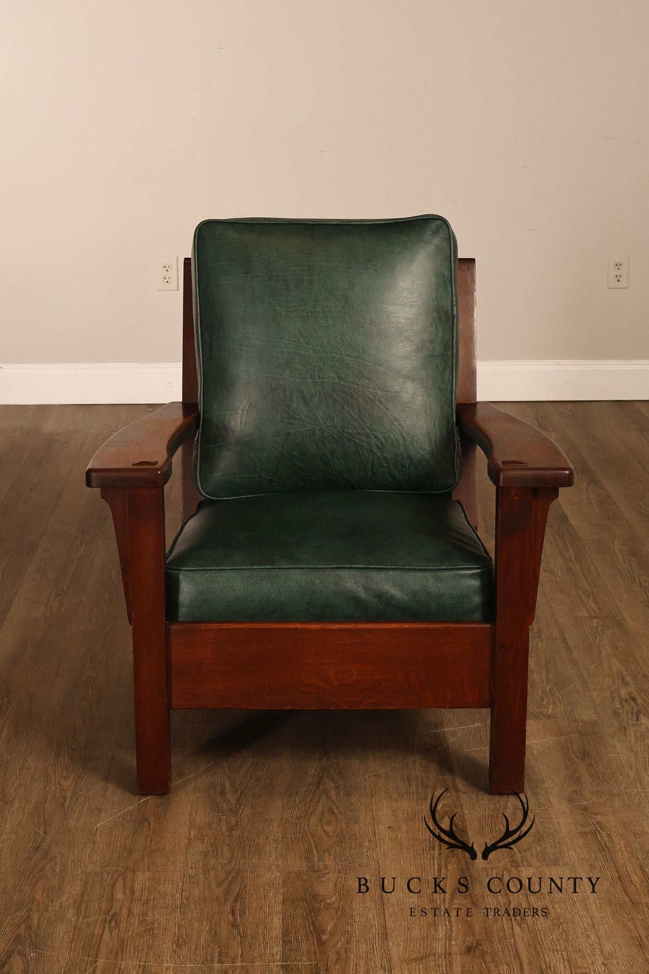 Limbert Arts & Crafts Antique Mission Oak Lounge Chair And Rocking Chair