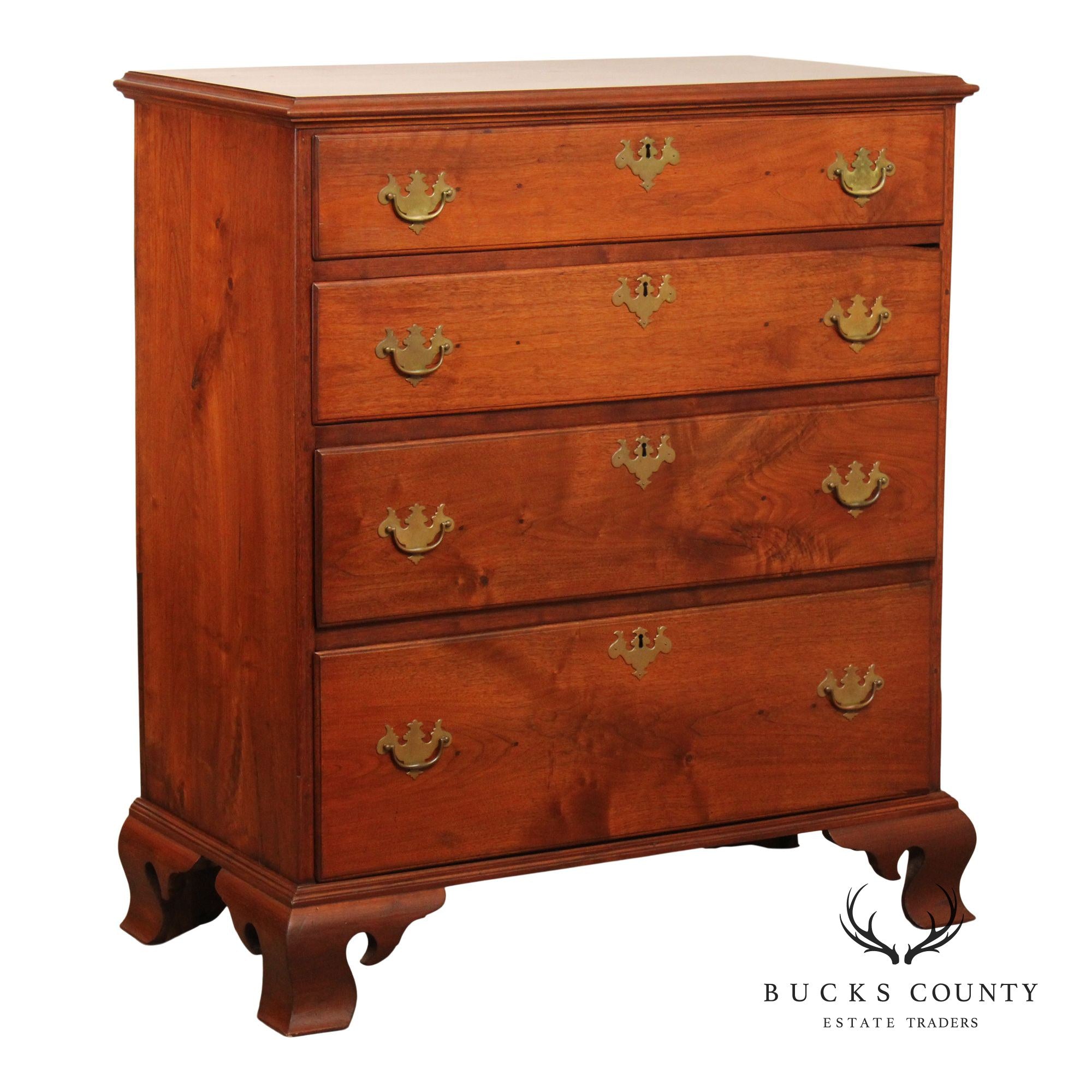 Antique Philadelphia Chippendale Walnut Chest of Drawers