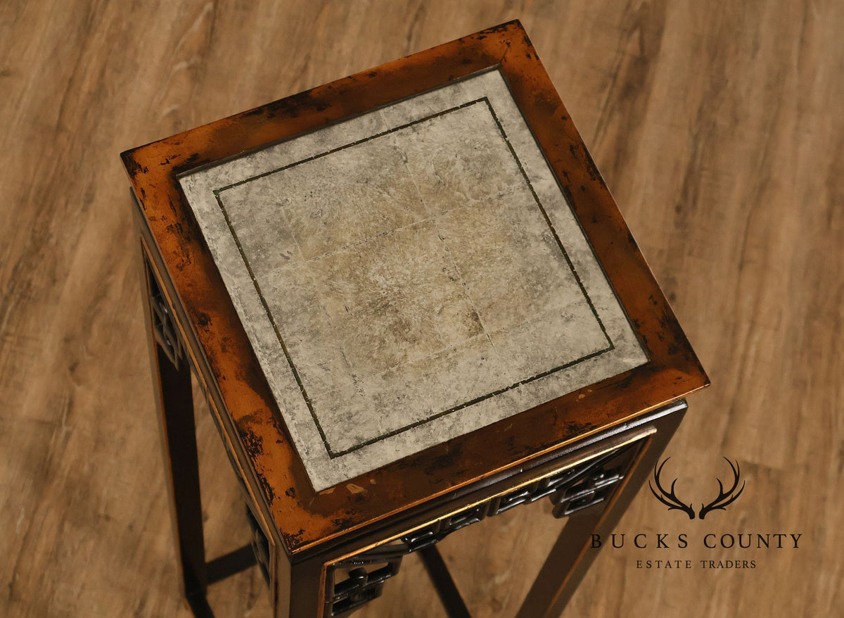 John-Richard 'European Crossroads' Chinoiserie Pedestal