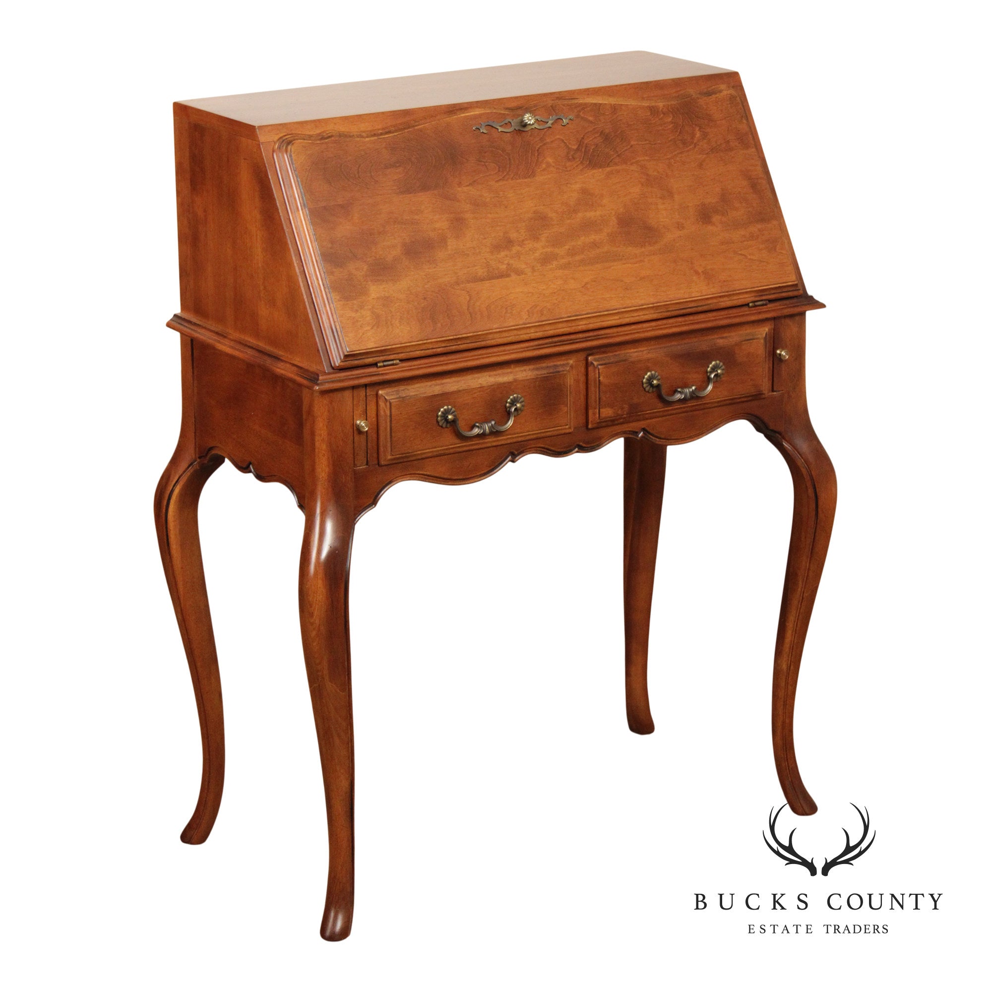 Ethan Allen 'Country French' Slant Front Maple Writing Desk