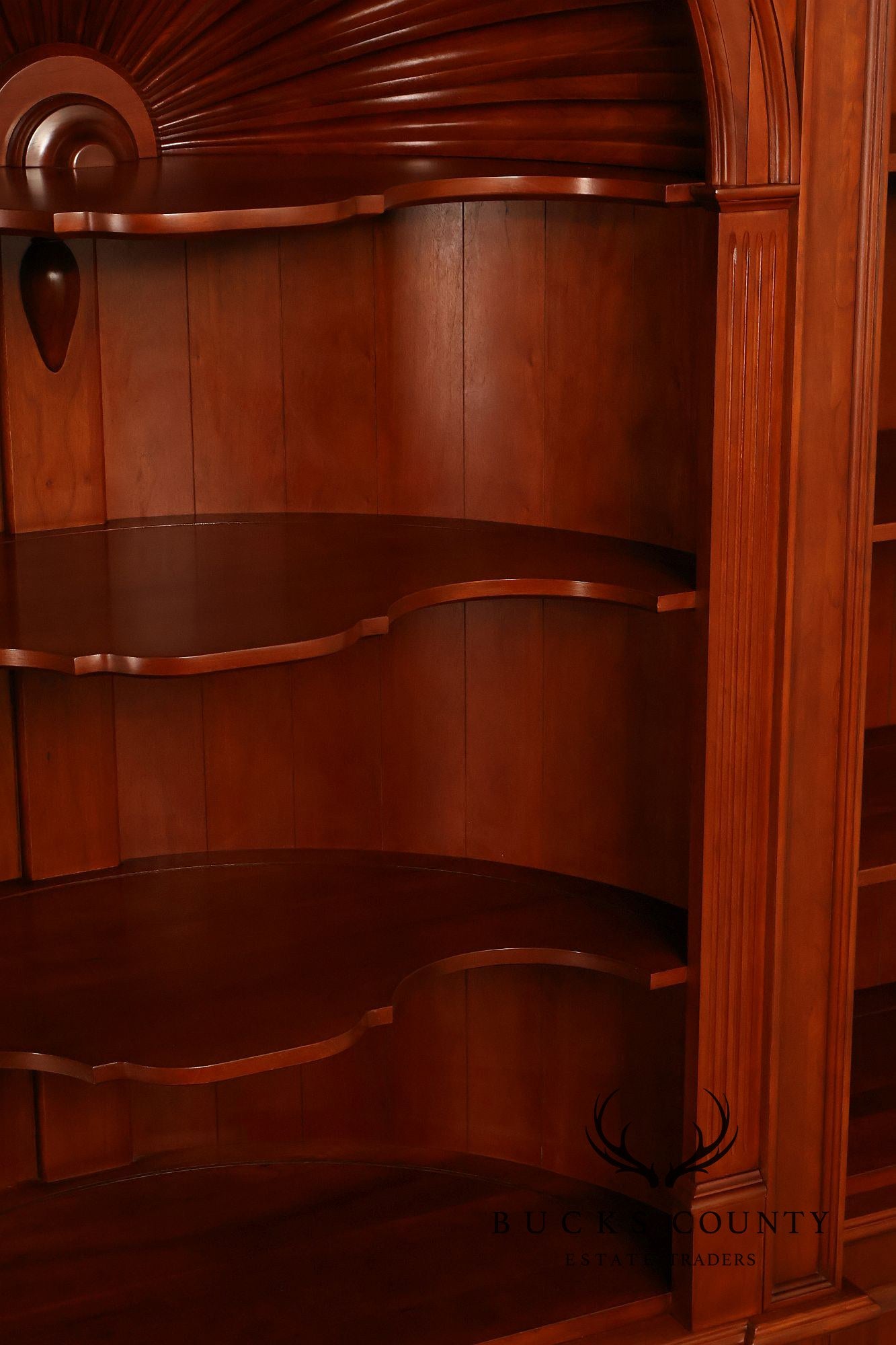 Harden Chippendale Style Cherry Library Bookcase