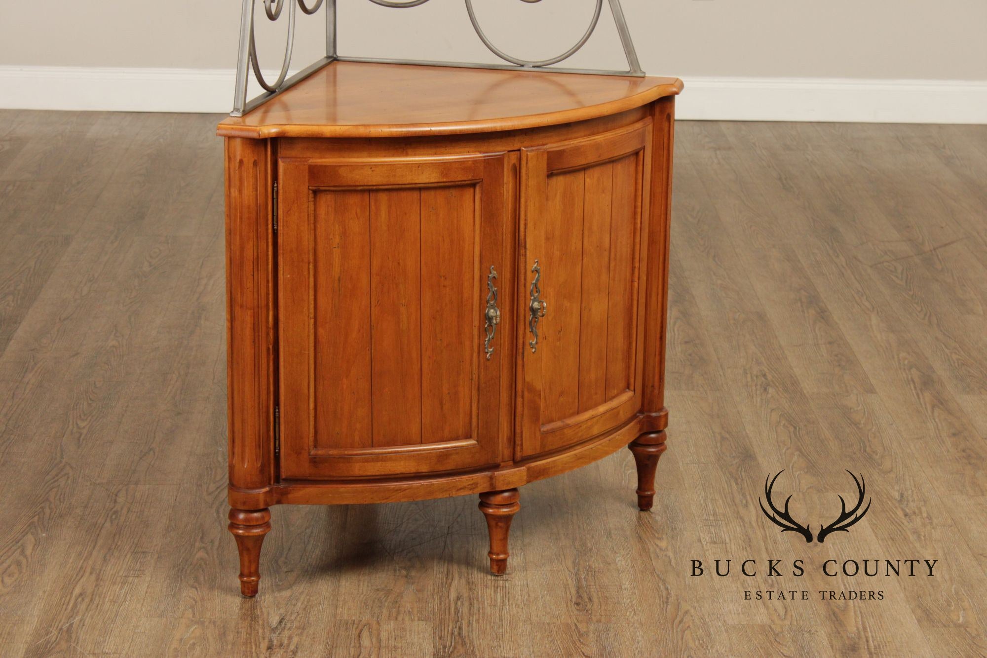 Ethan Allen 'Legacy' Collection French Style Corner Display Cabinet