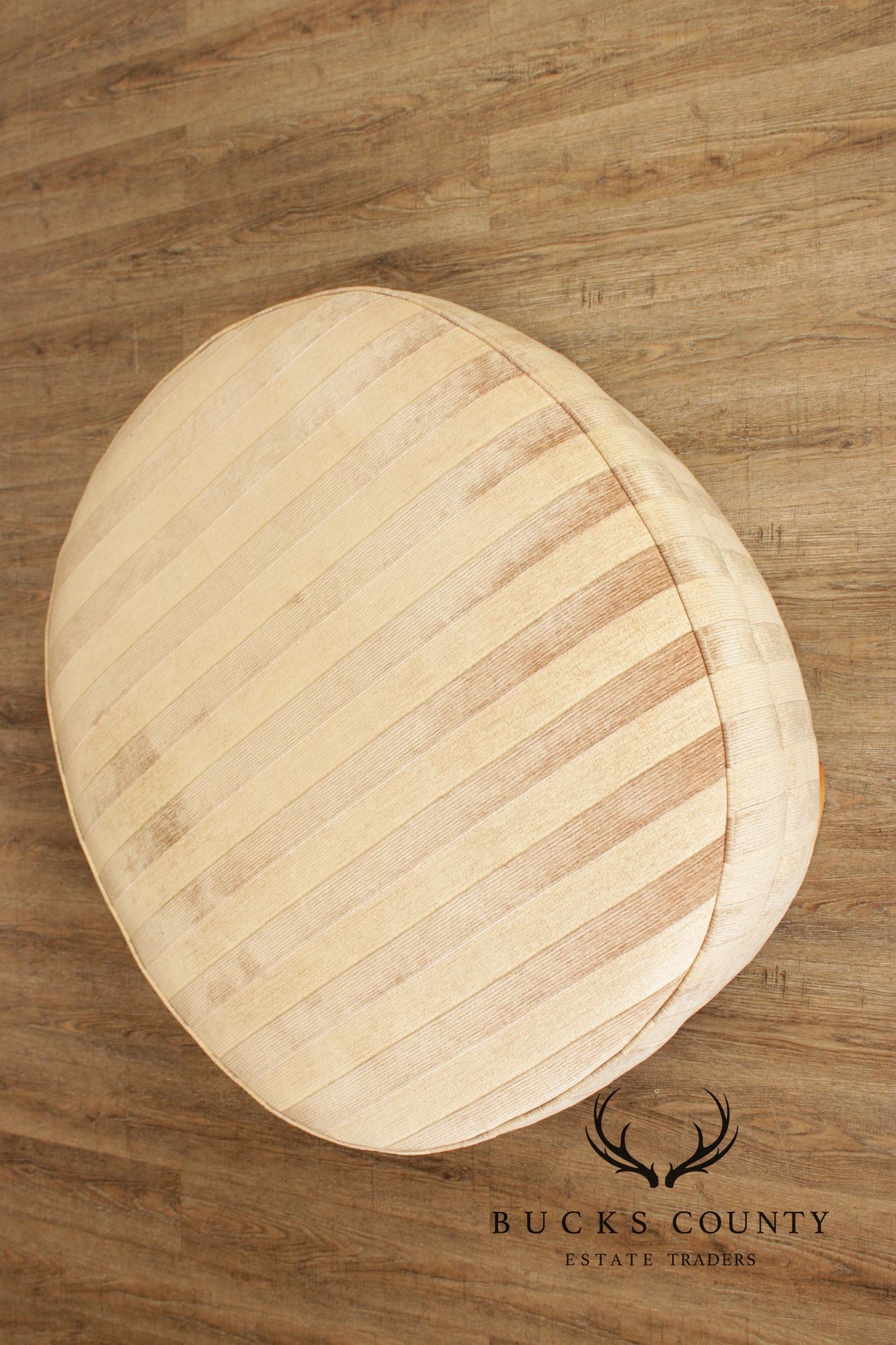 Lee Industries Striped Upholstered Ottoman