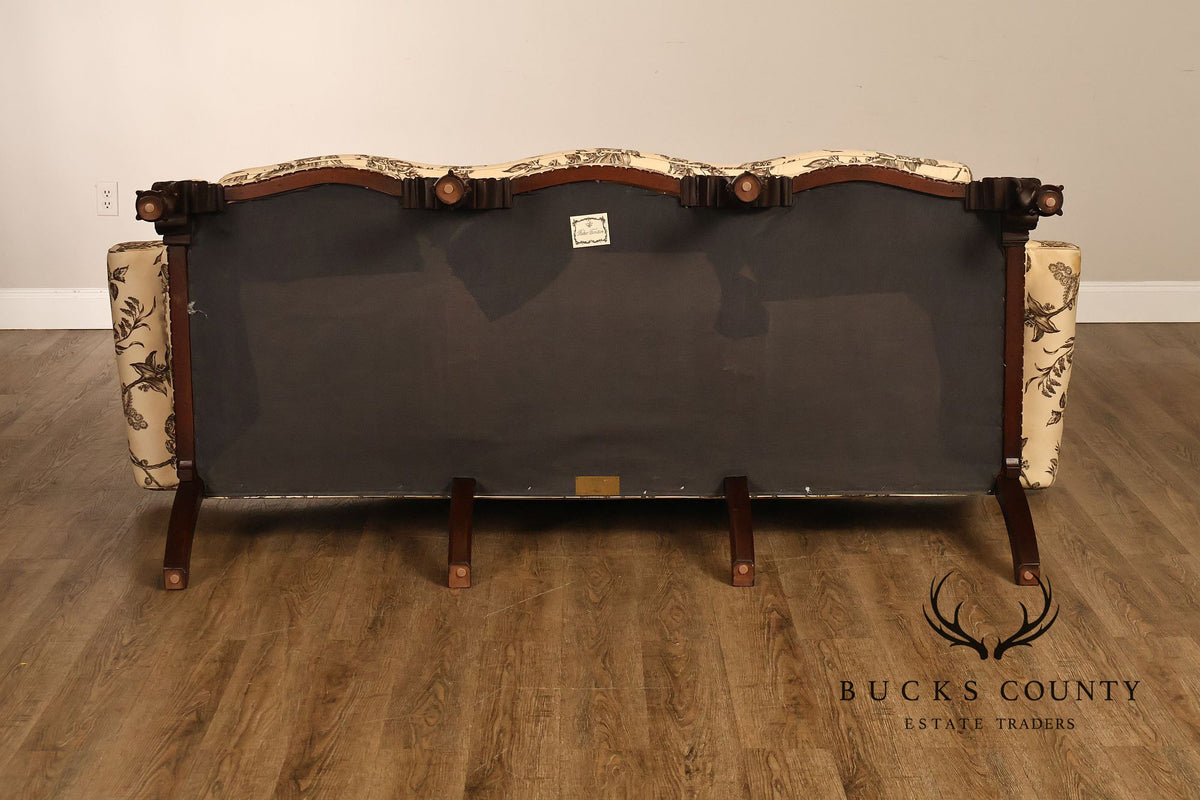 Baker Williamsburg Reproductions Camelback Sofa