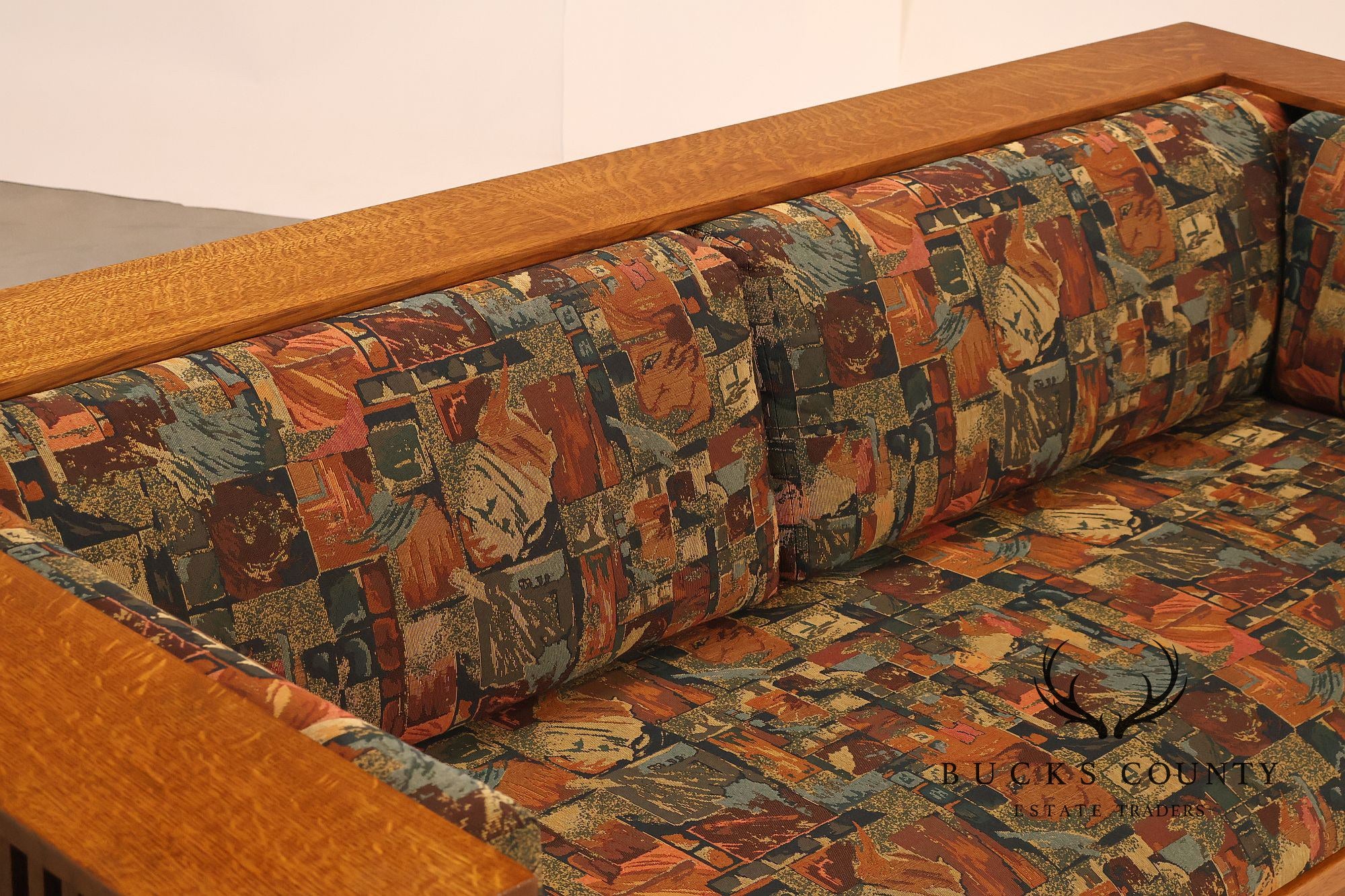 Stickley Mission Collection Oak Prairie Settle