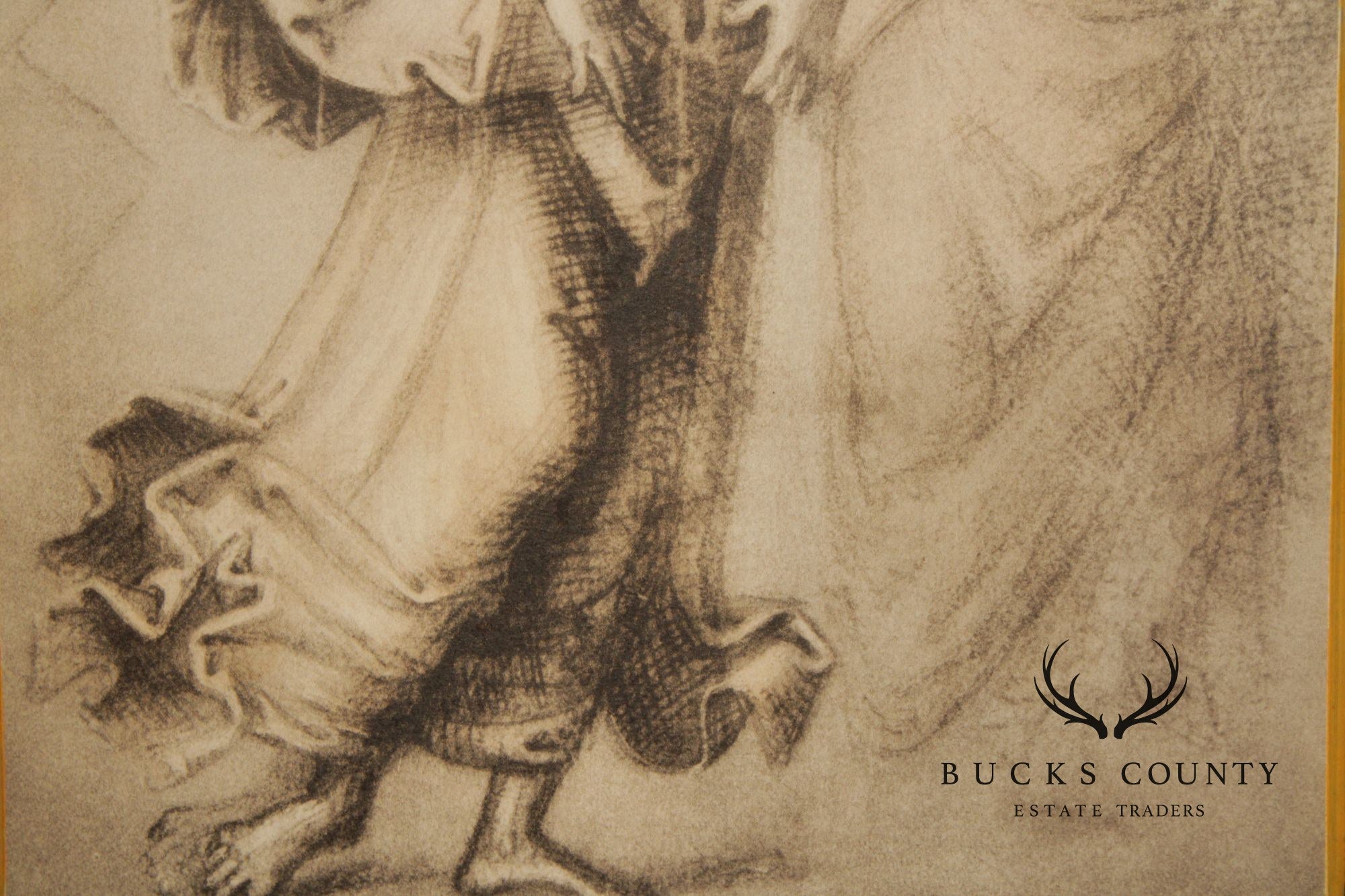 Classical Style Framed Print, Pair of Allegorical Figures