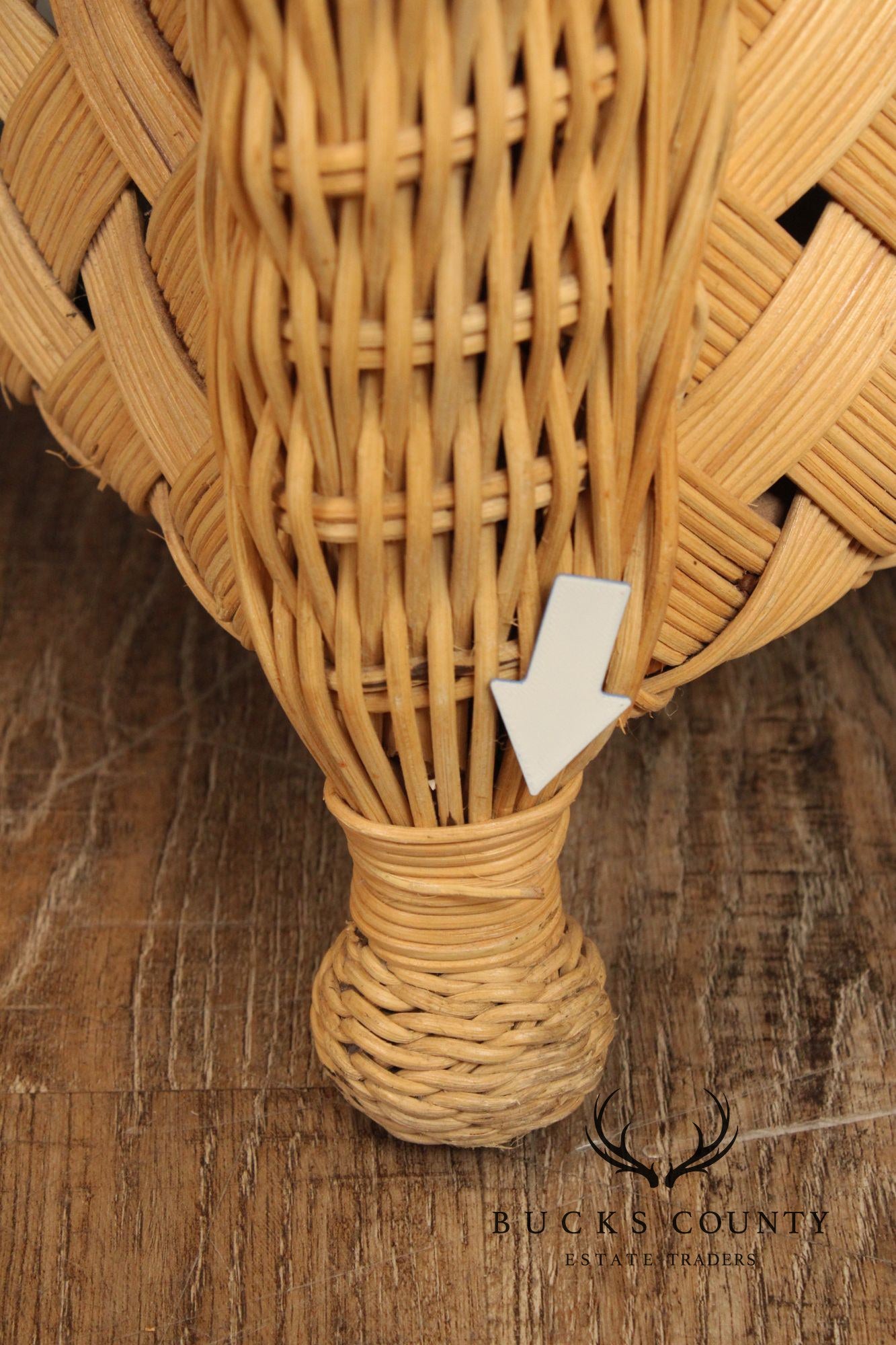 Quality Vintage Wicker Lounge Armchair