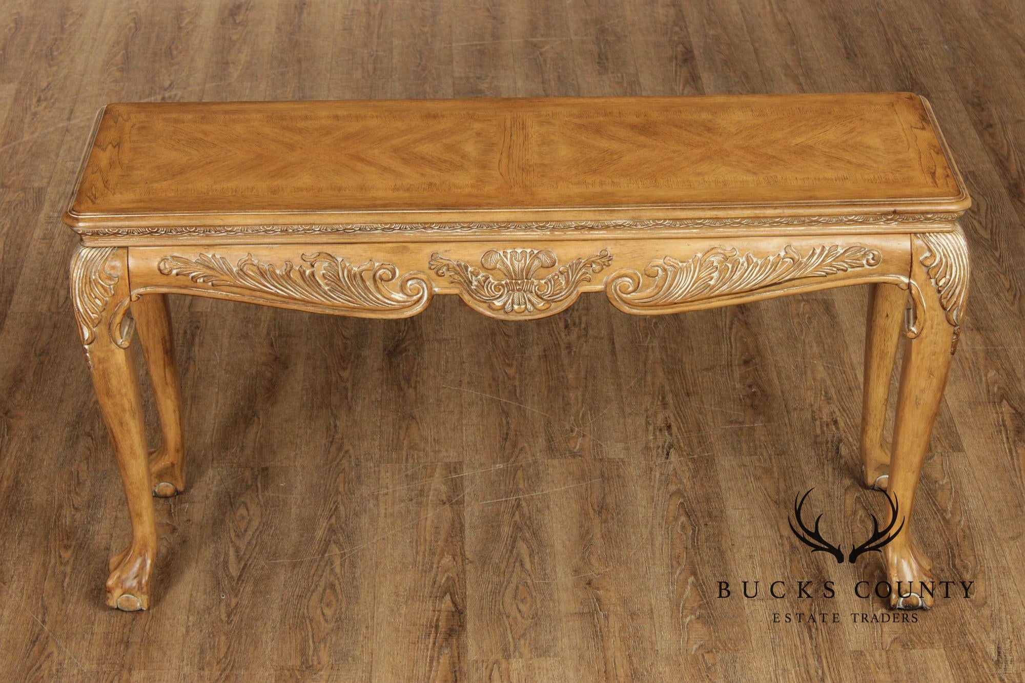 Chippendale Style Carved Console Sofa Table