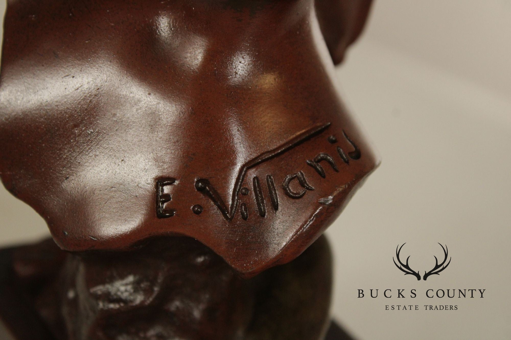Emmanuel Villanis Bronze Statue, 'The Sculptor'