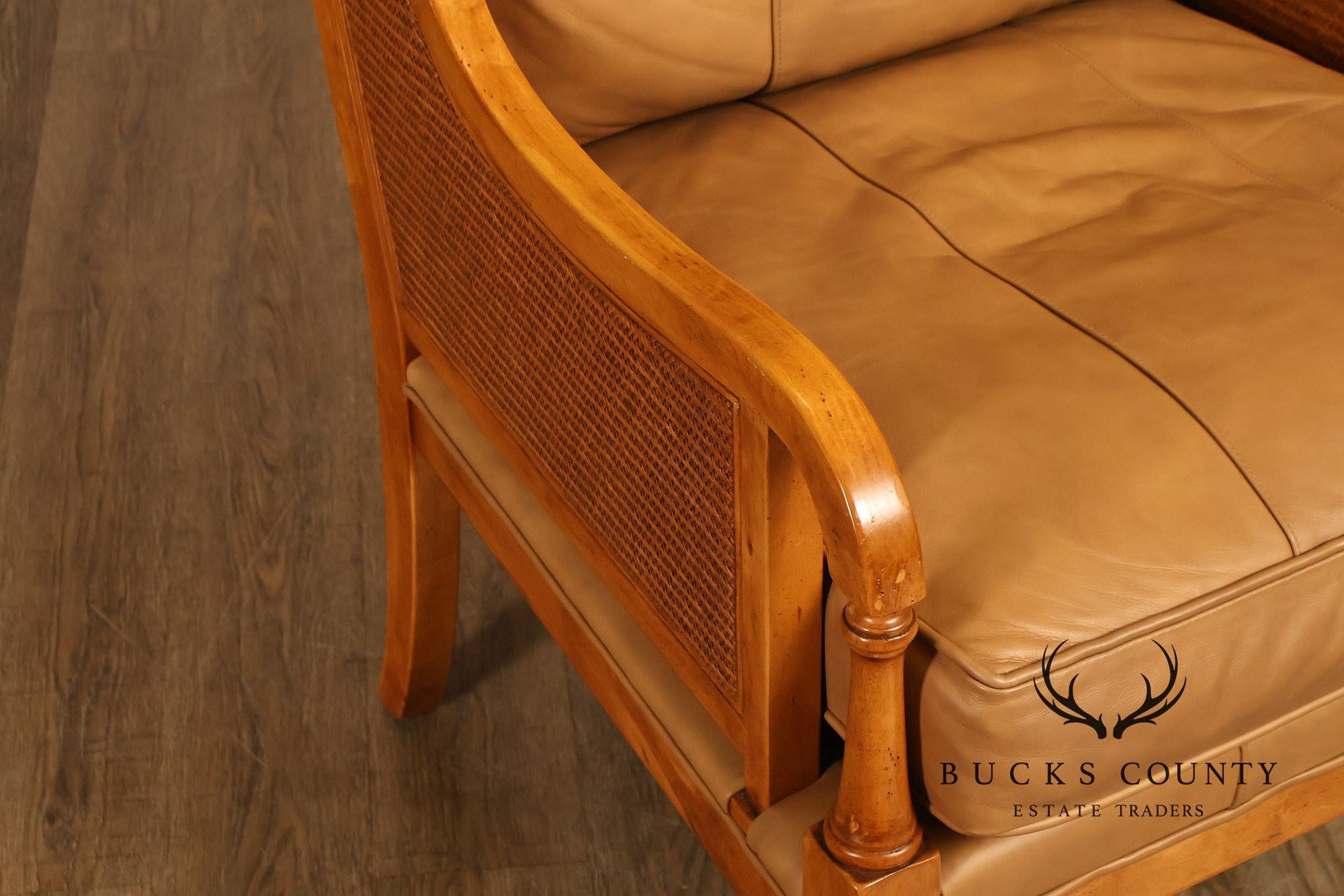 Tommy Bahama Pair of Caned Armchairs