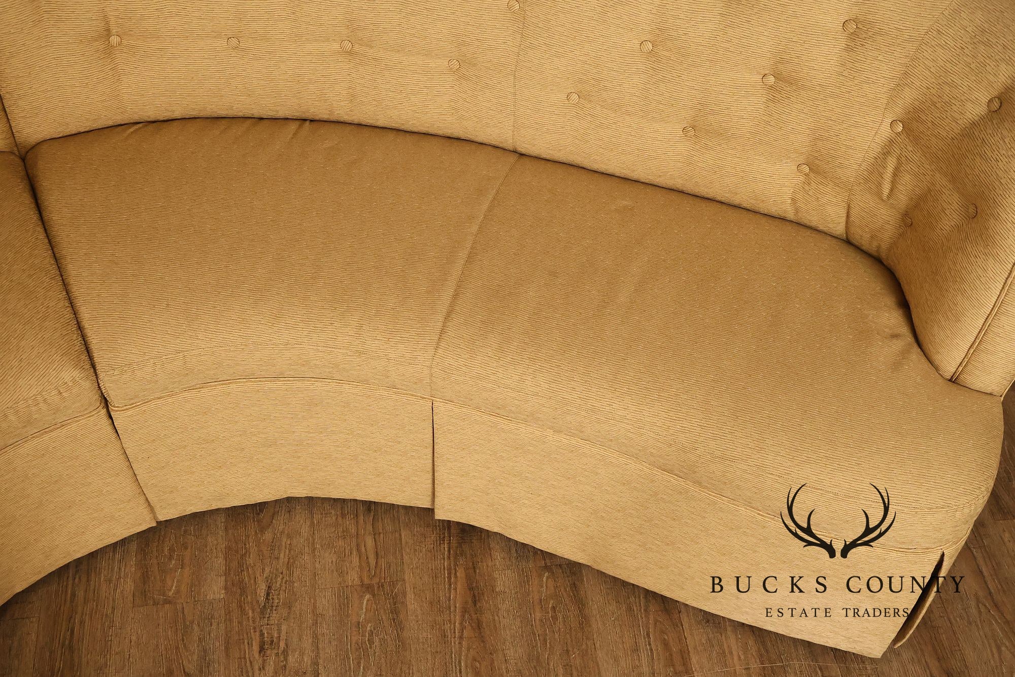 Thomasville Bogart Collection Curved Corner Sofa