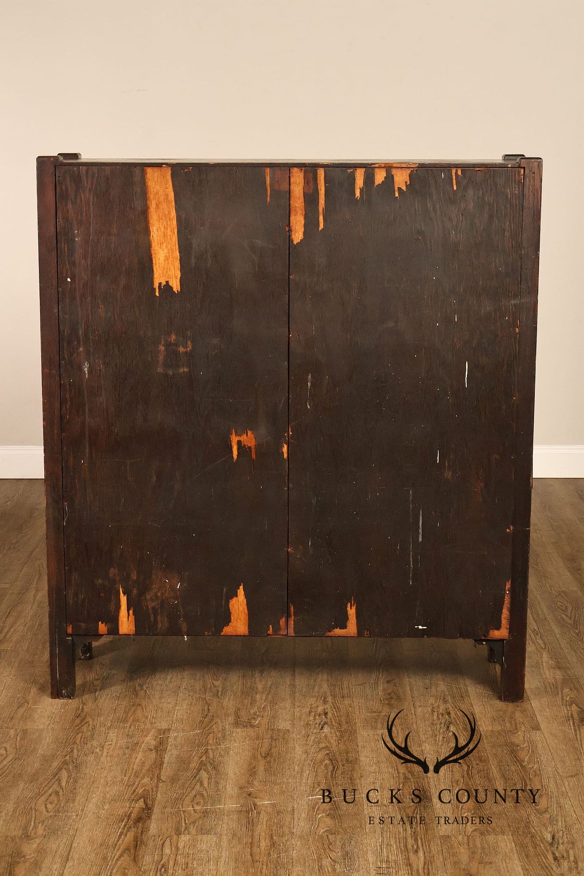 Antique Lifetime Furniture Mission Oak Bookcase Cabinet