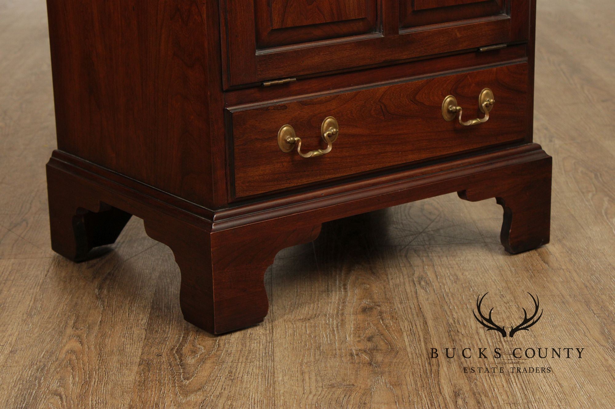 Henkel Harris Vintage Solid Cherry Pair Of Nightstands