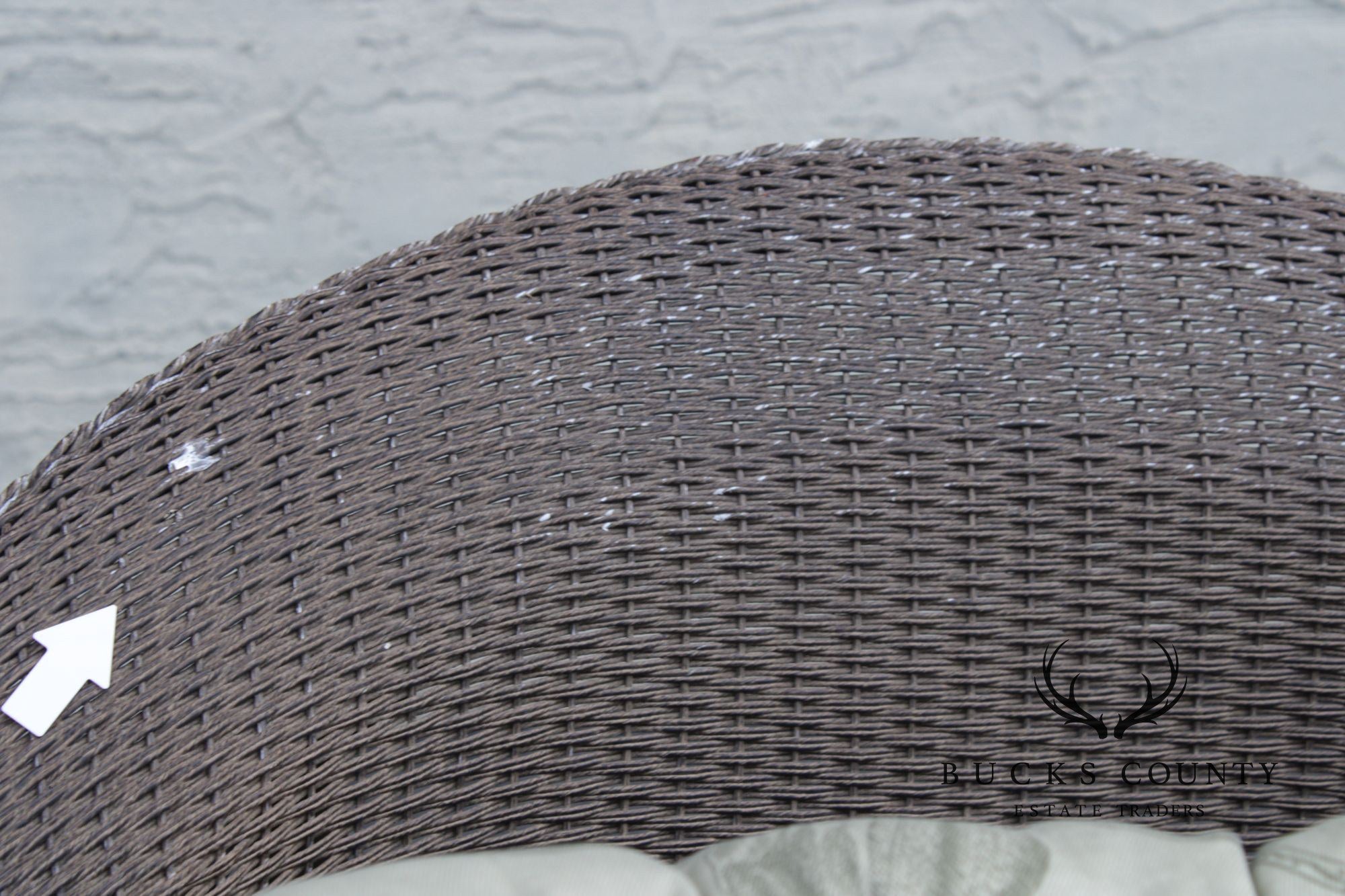 Lloyd Loom Outdoor Swivel Rocking Wicker Lounge Chair