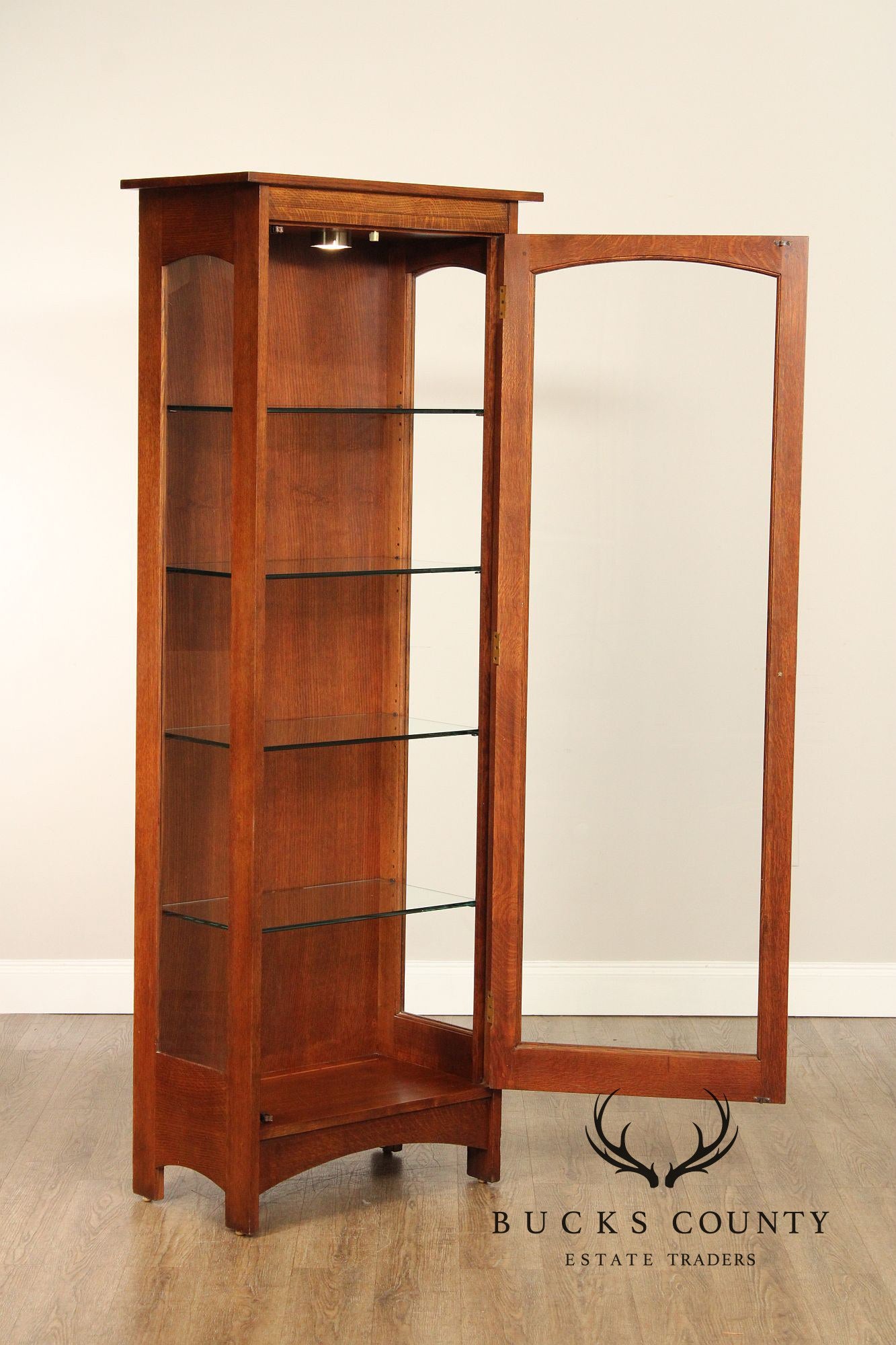 Stickley Mission Collection Oak Display Cabinet