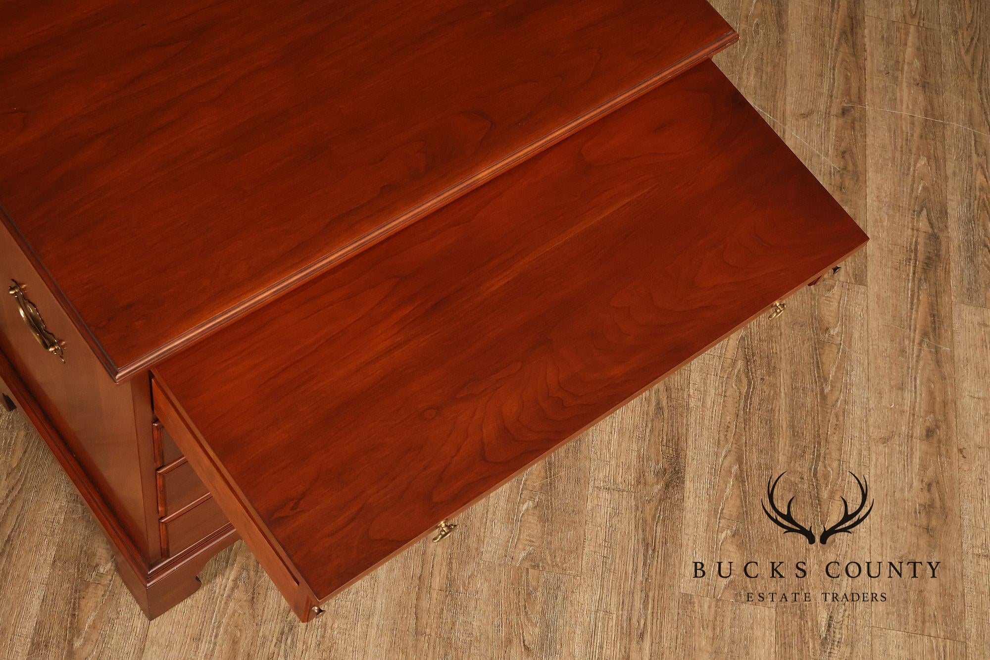 Henkel Harris Chippendale Style Cherry Bachelor's Chest