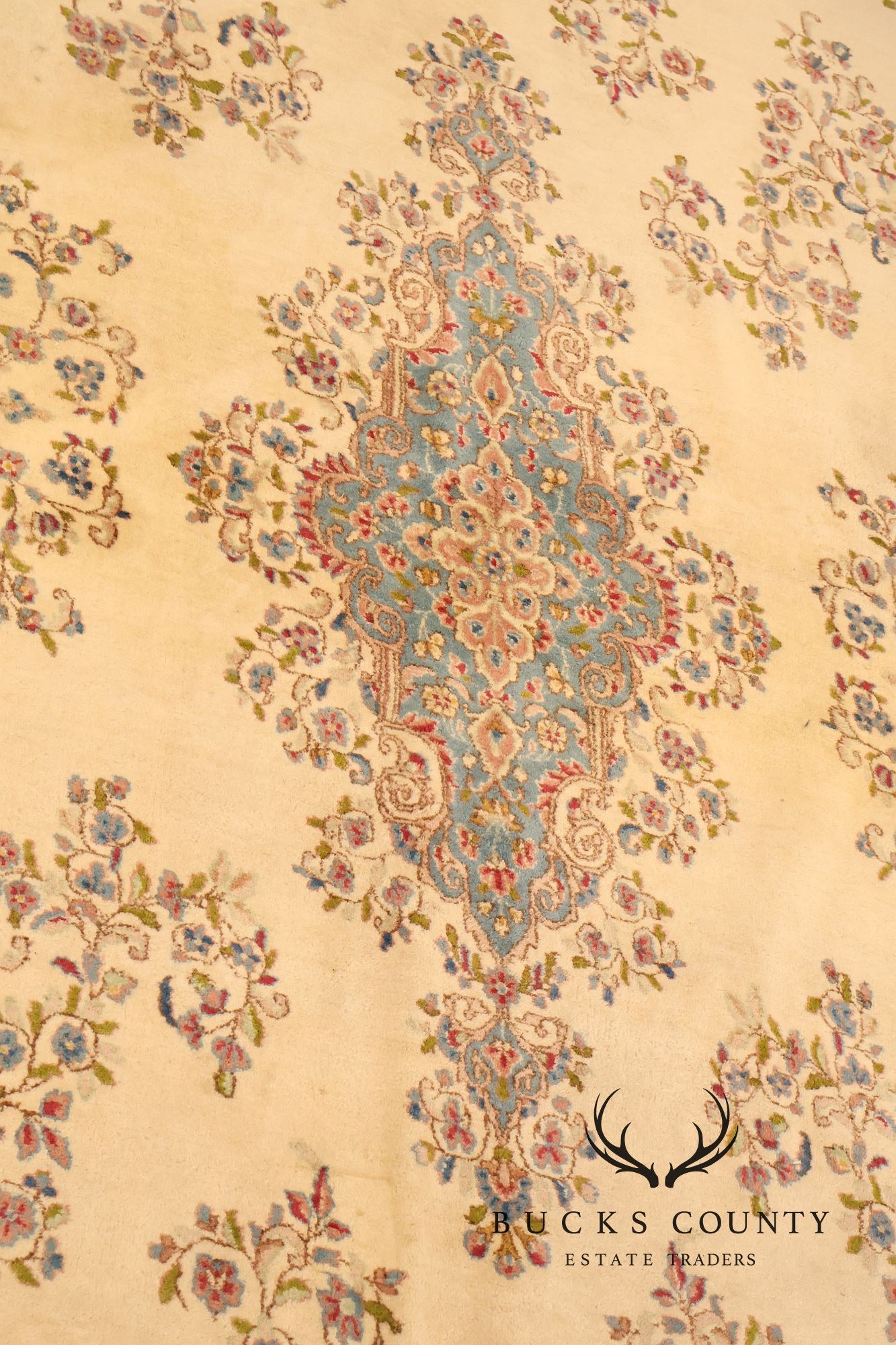 Kirmin Pattern Large Hand Tied 11' x 18' Fringed Area Rug