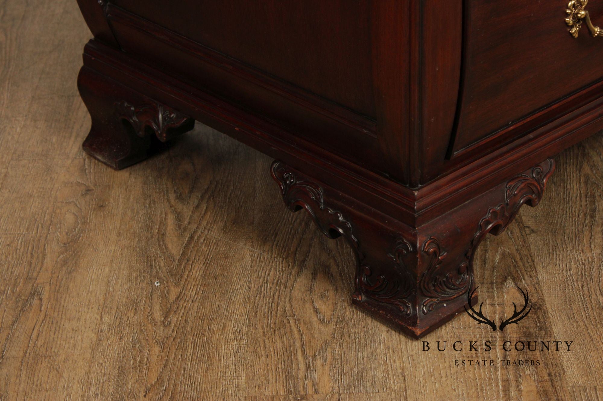 Henkel Harris Mahogany Bombe Armoire Cabinet