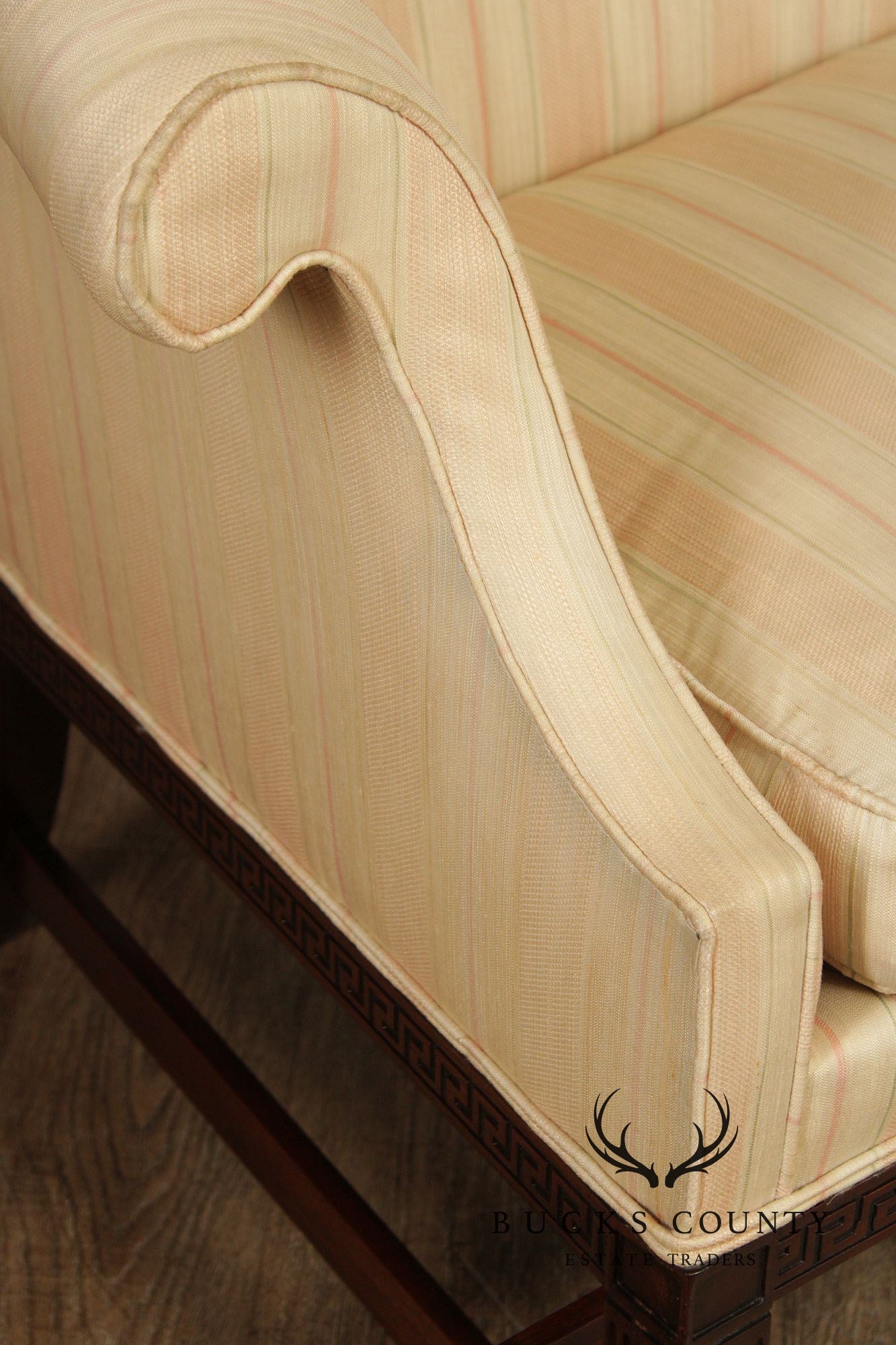 Hickory Chair Chippendale Style Mahogany Camelback Sofa