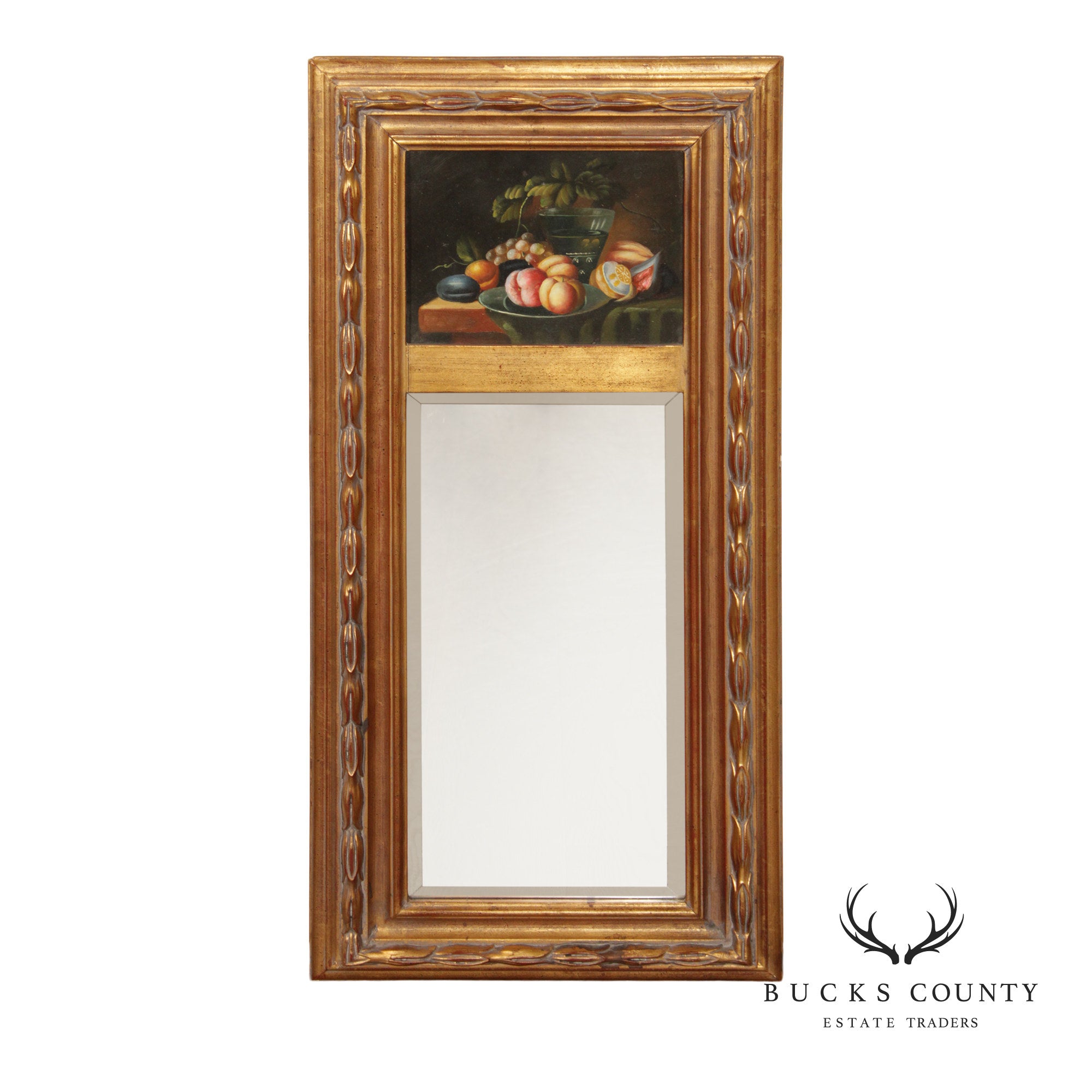 Vintage Gold Framed Trumeau Mirror
