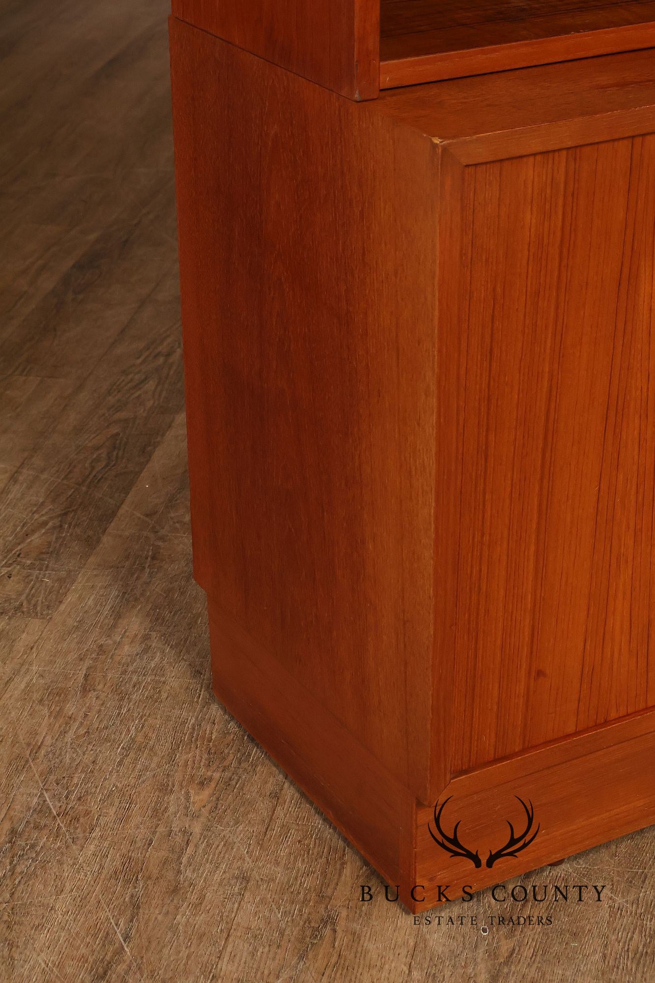 Danish Modern Teak Bookcase Hutch