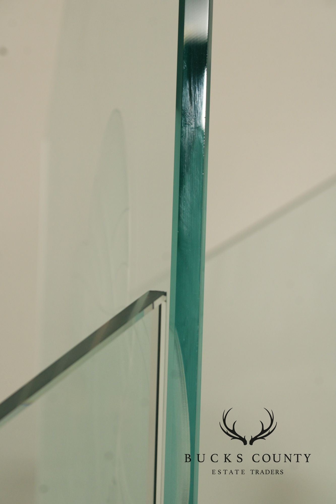 1980's Art Deco Style Glass Four-Panel Room Divider
