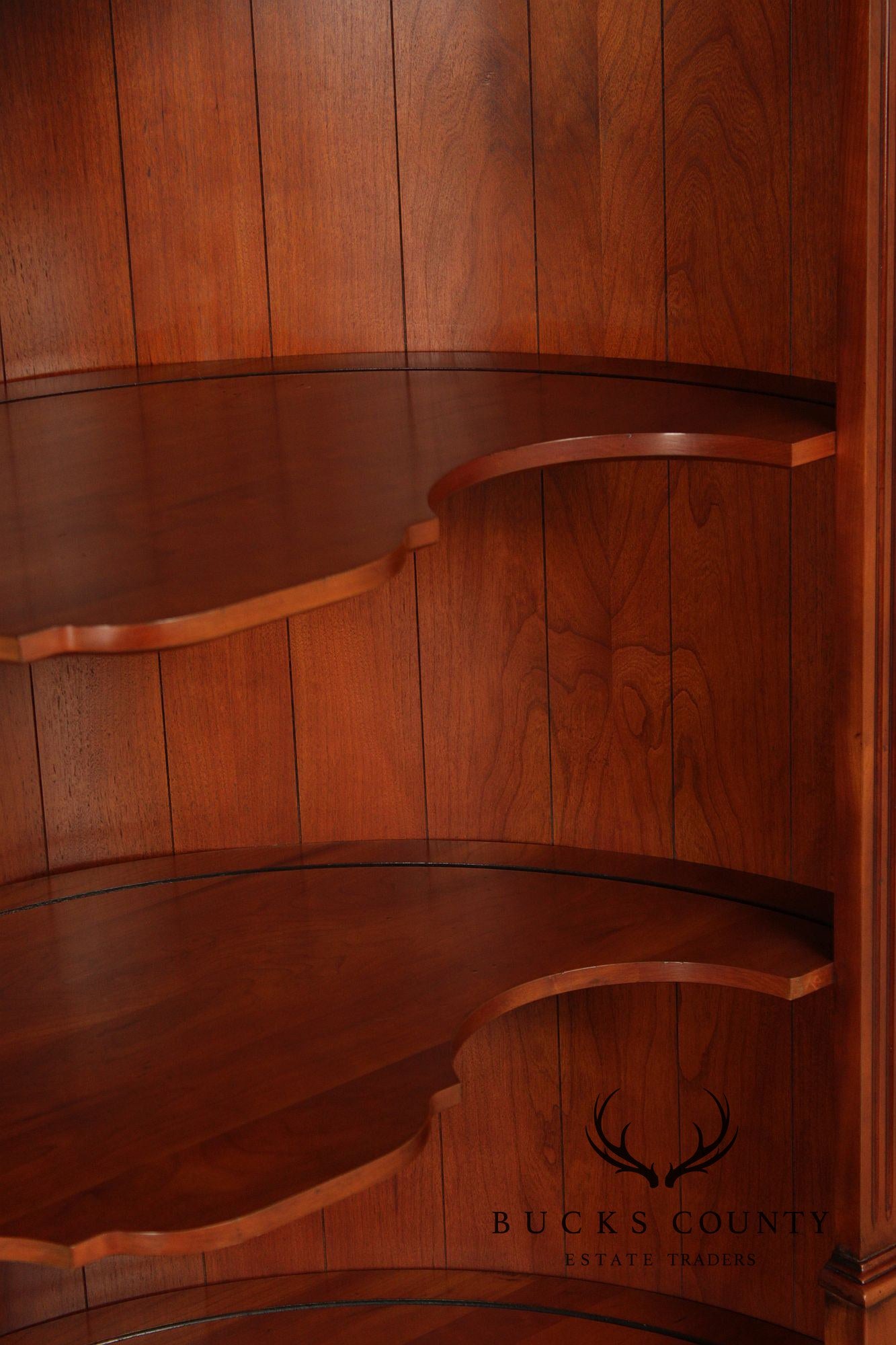 Harden Chippendale Style Cherry Corner Bookcase