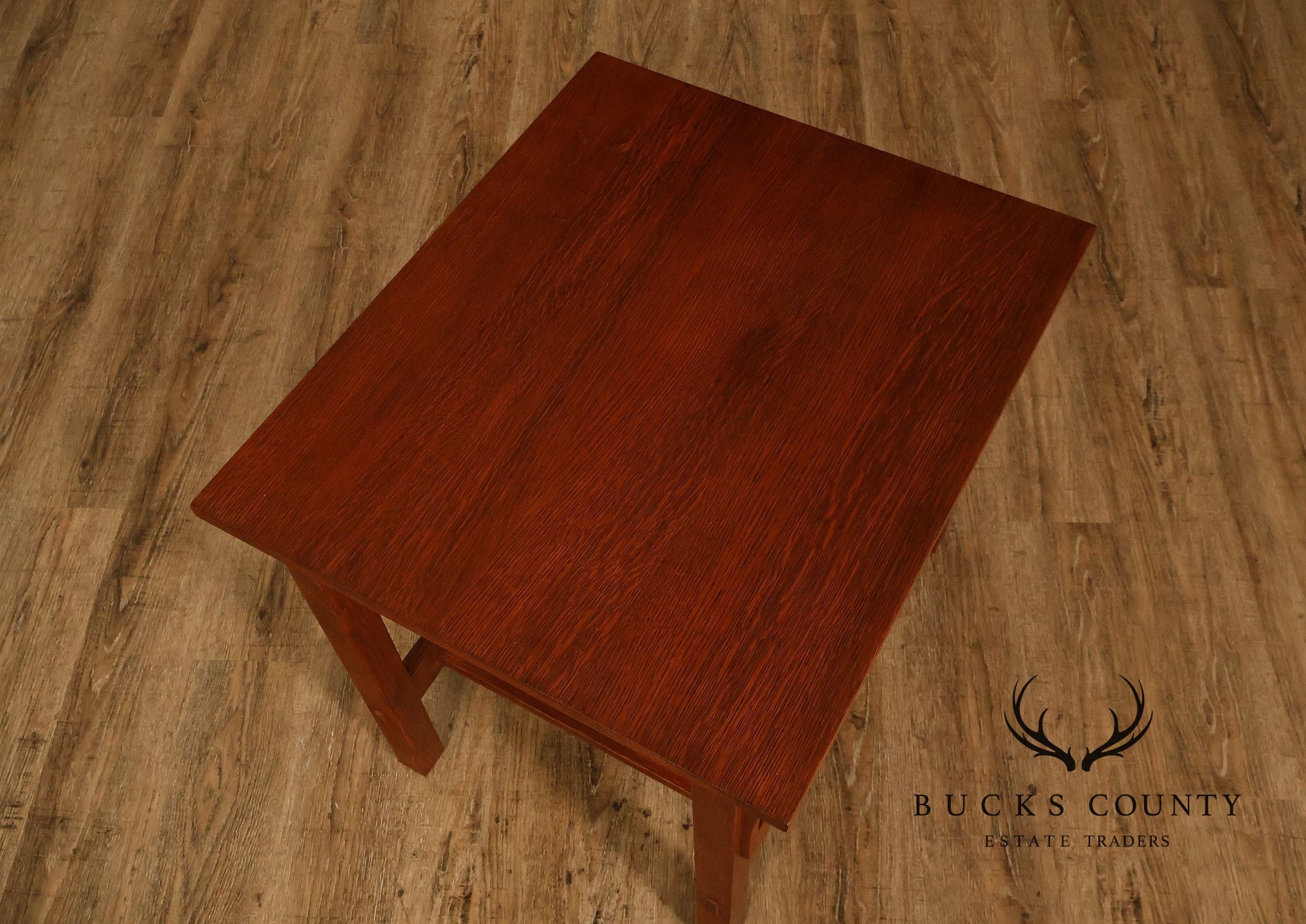 Stickley Mission Collection Oak Spindle Lamp Table