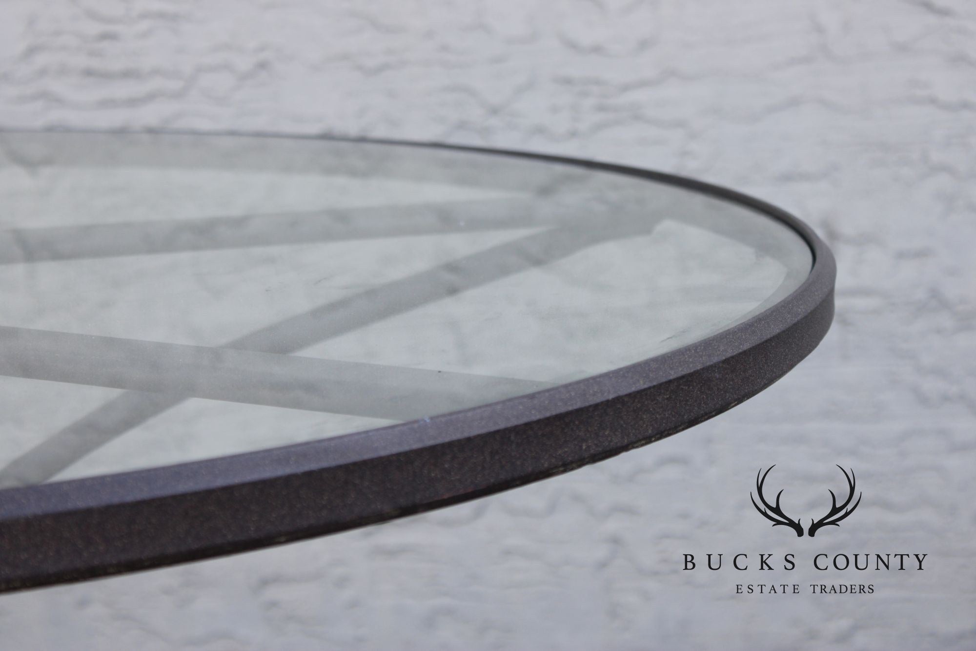 Woodard Oval Glass Top Outdoor Dining Table