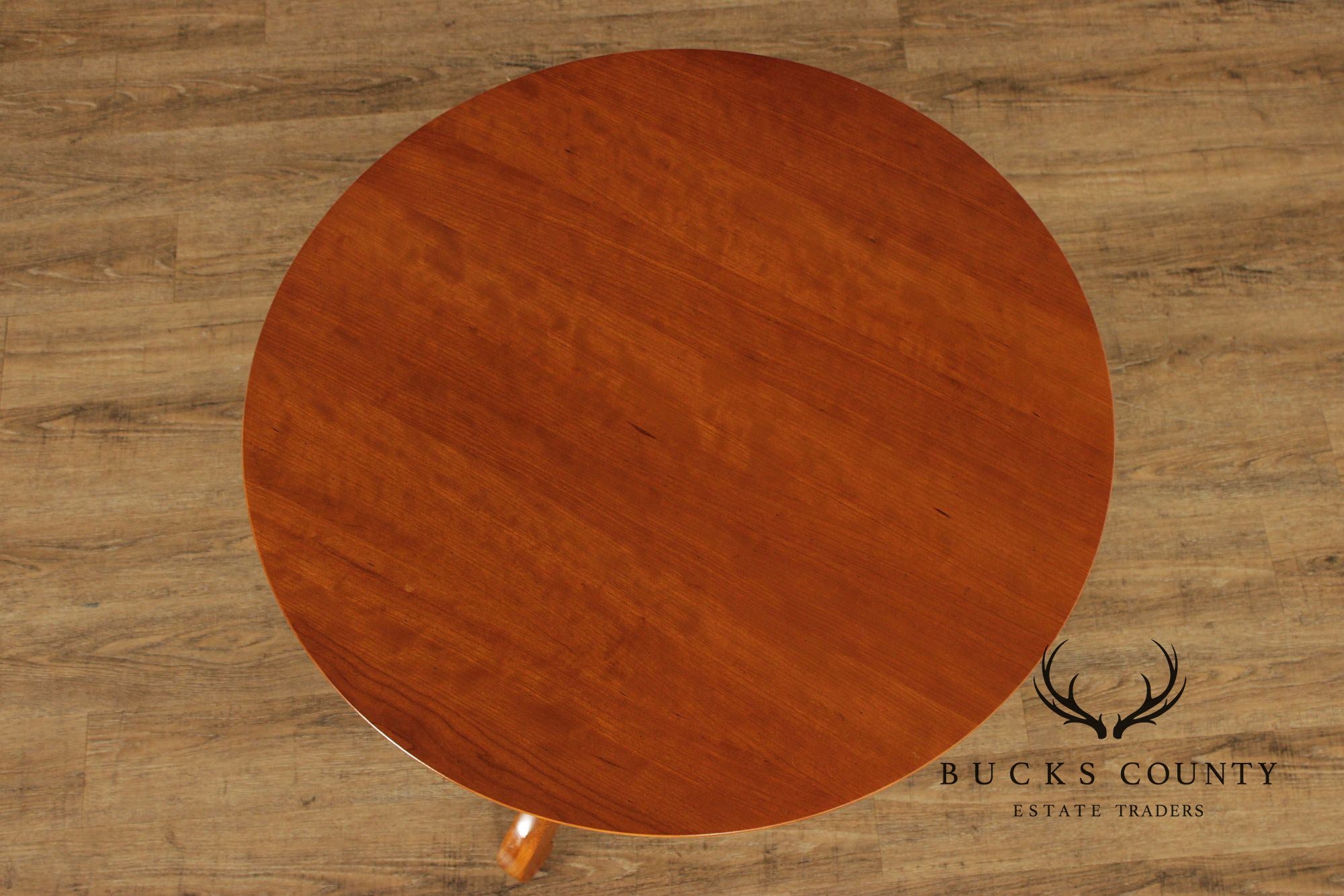 Grange France Round 33" Cherry Pedestal Side Table