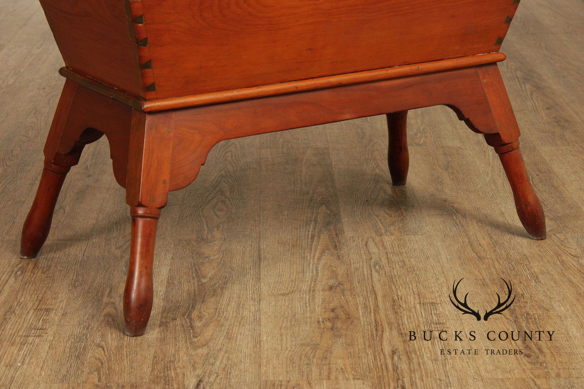 Antique Primitive Pine Dough Box Table With Removable Top
