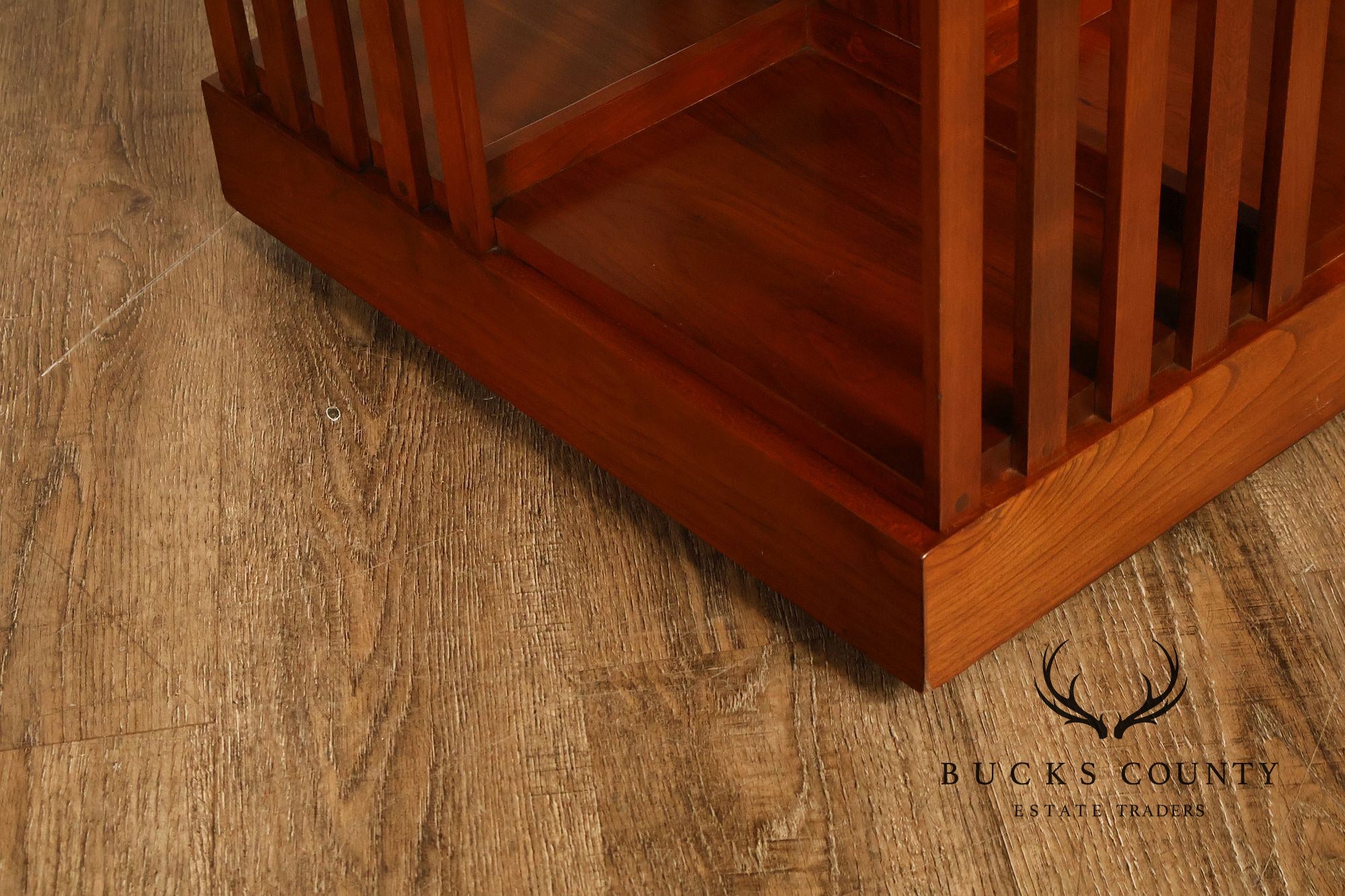 Stickley Mission Collection Harvey Ellis Cherry Revolving Bookcase