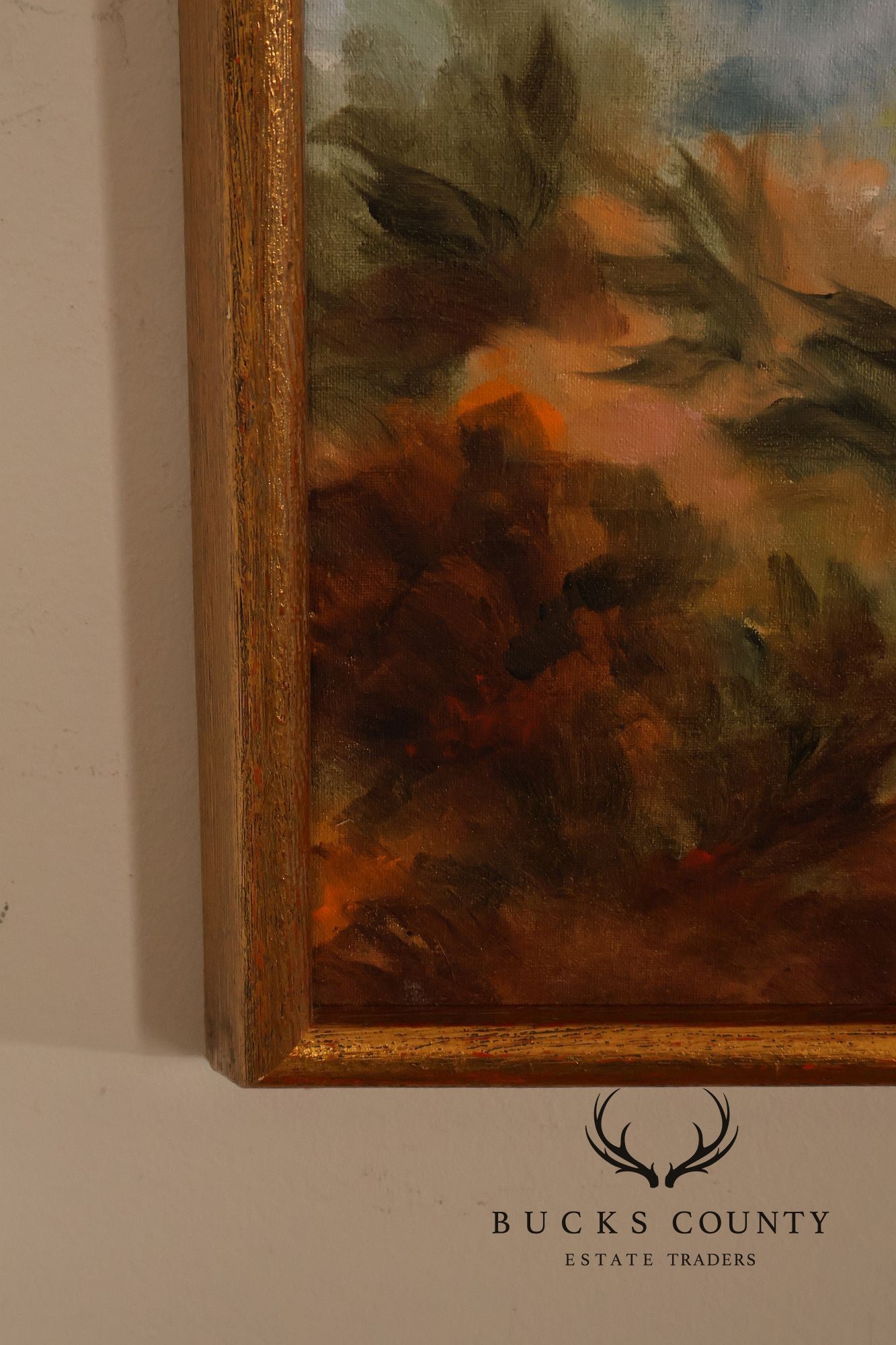 Shirley Fleming Large Floral Oil Painting