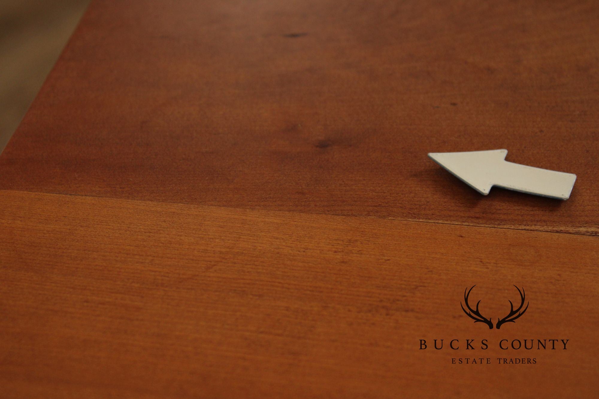 Antique American Poplar Empire One Drawer Work Table