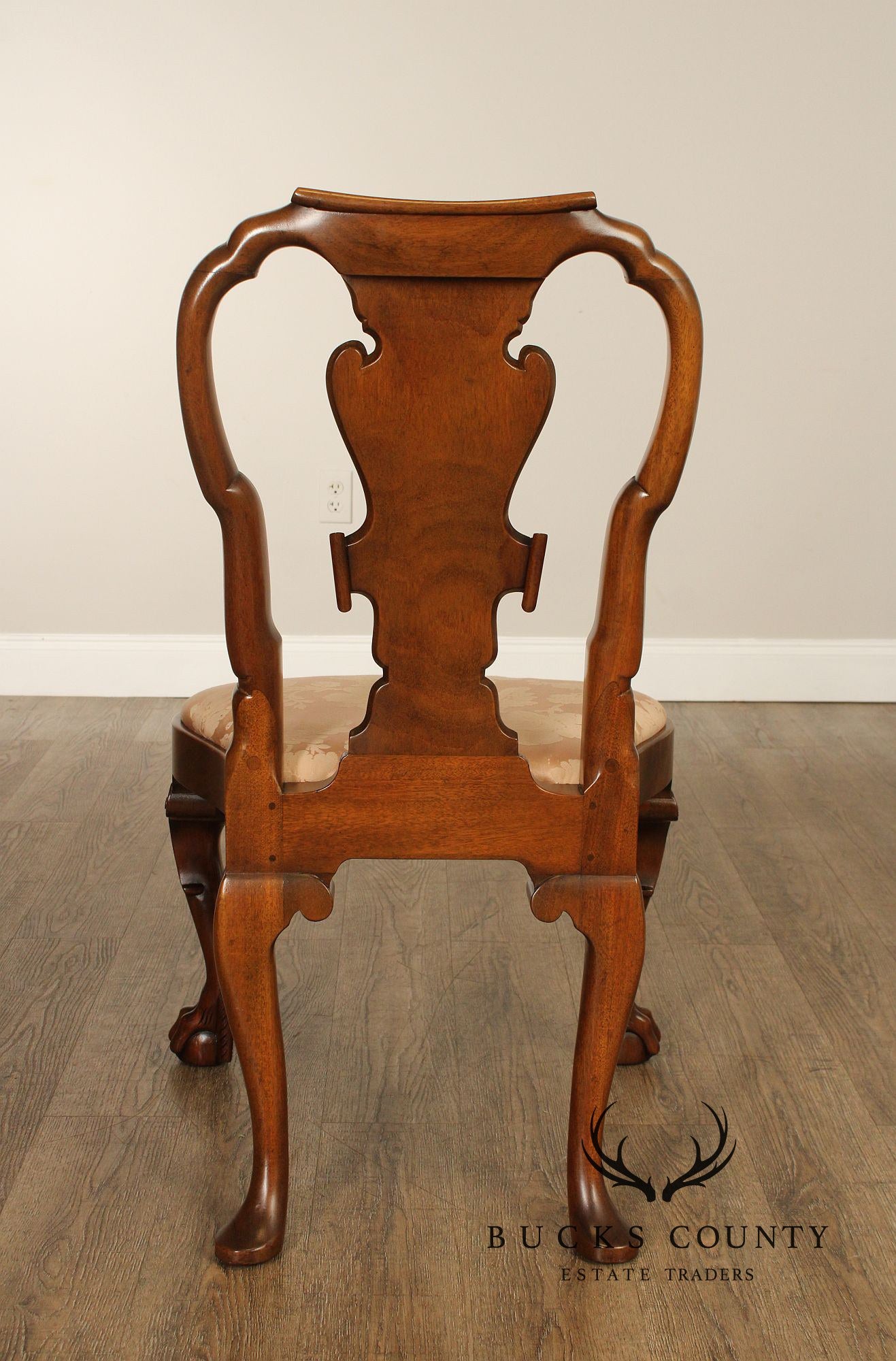 Kittinger Colonial Williamsburg Collection Set Of Four Mahogany Georgian Style Dining Chairs CW180