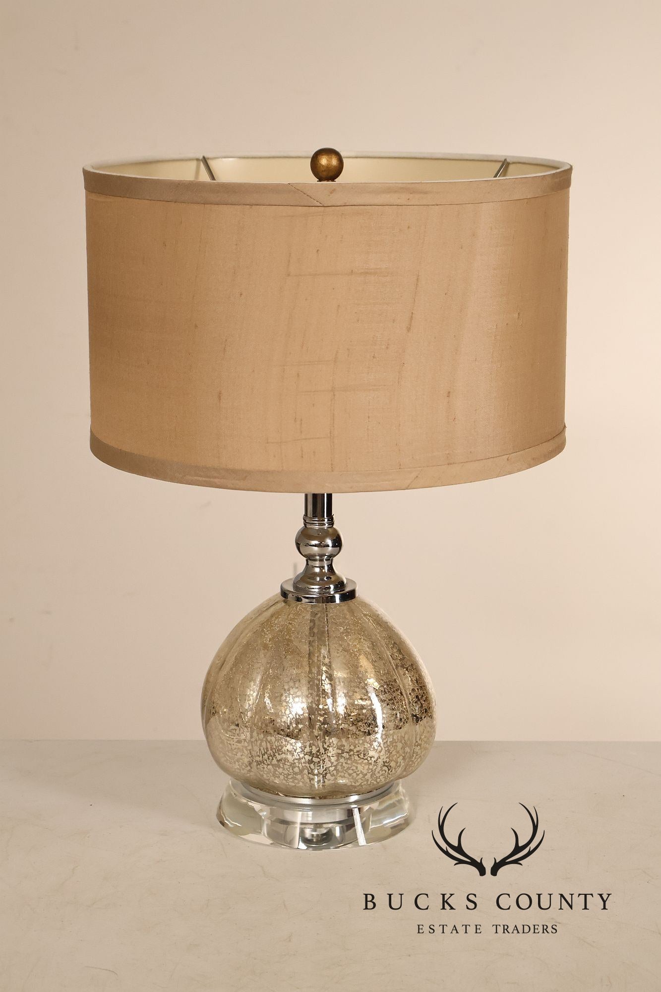 Contemporary Mercury Glass Table Lamp