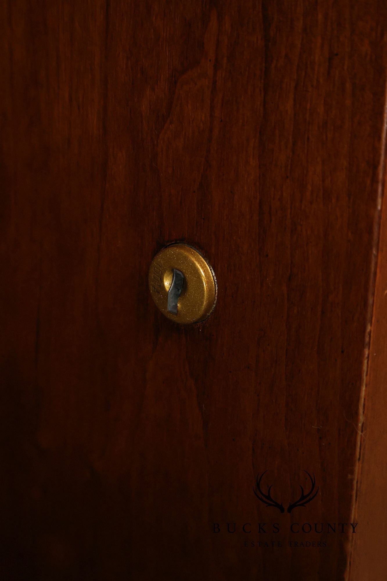 Sligh Leather Top Executive Pedestal Desk